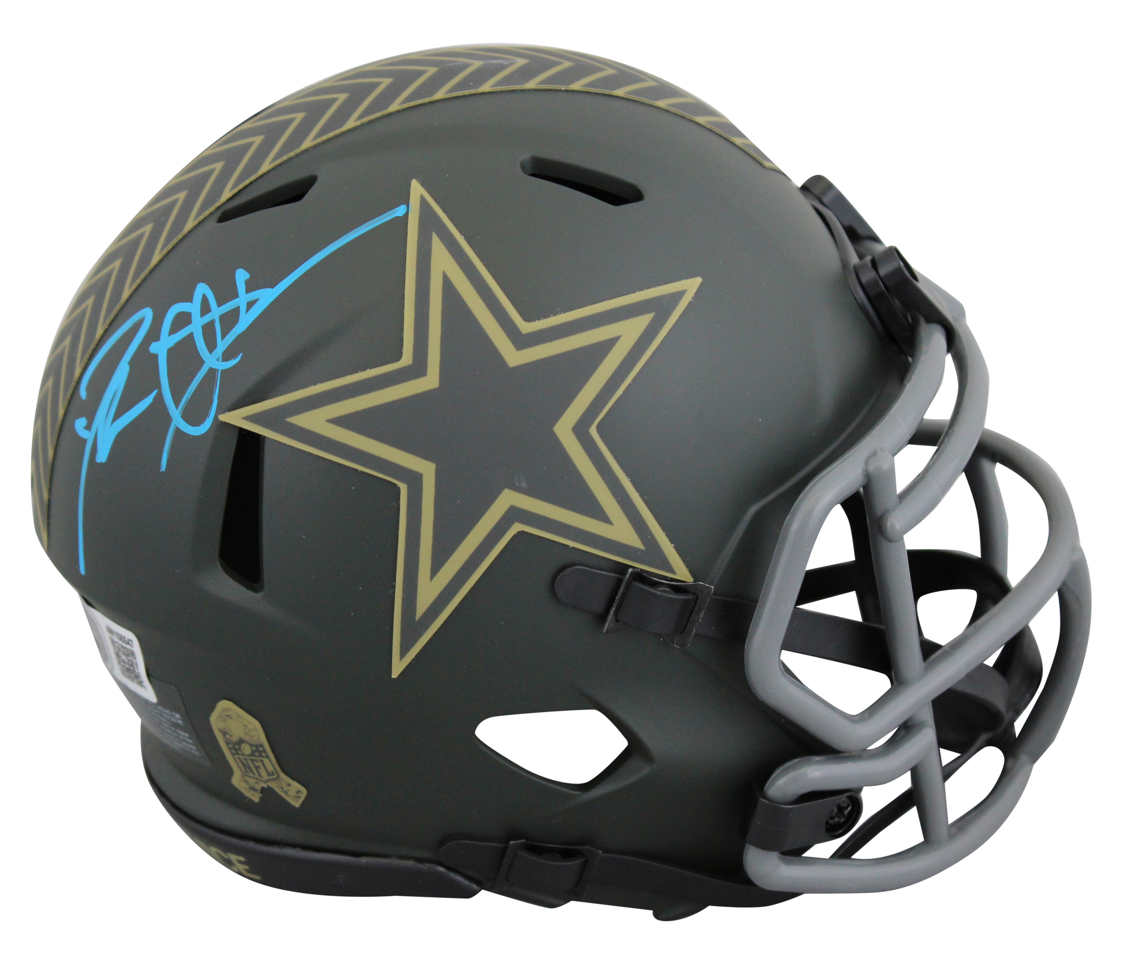 Cowboys Deion Sanders Signed STS IV Speed Mini Helmet W/ Case BAS Witnessed