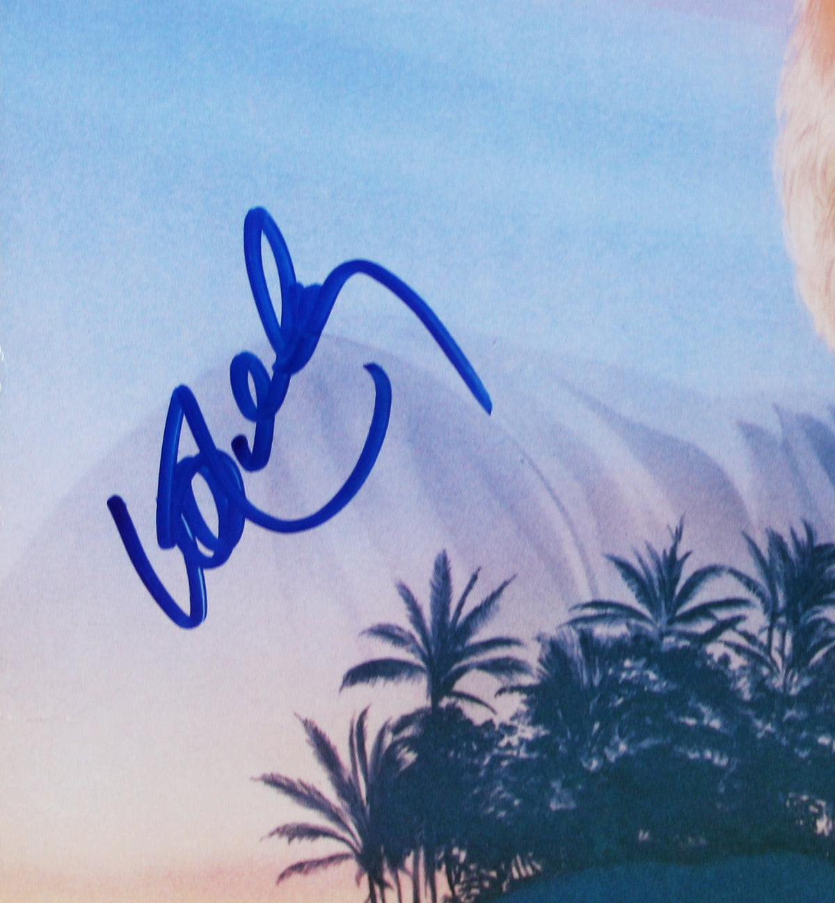 Willie Nelson Signed Island in the Sea Album Cover W/ Vinyl BAS #BR41233