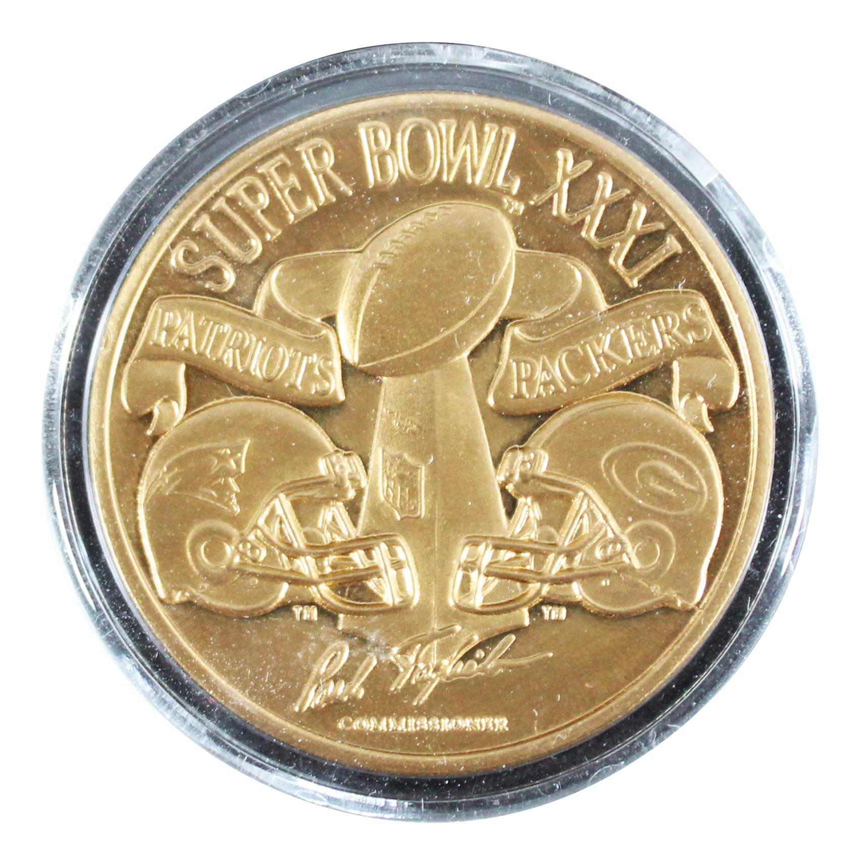 Balfour NFL Super Bowl XXXI Commemorative Bronze Coin LE #11679/20000 Un-signed