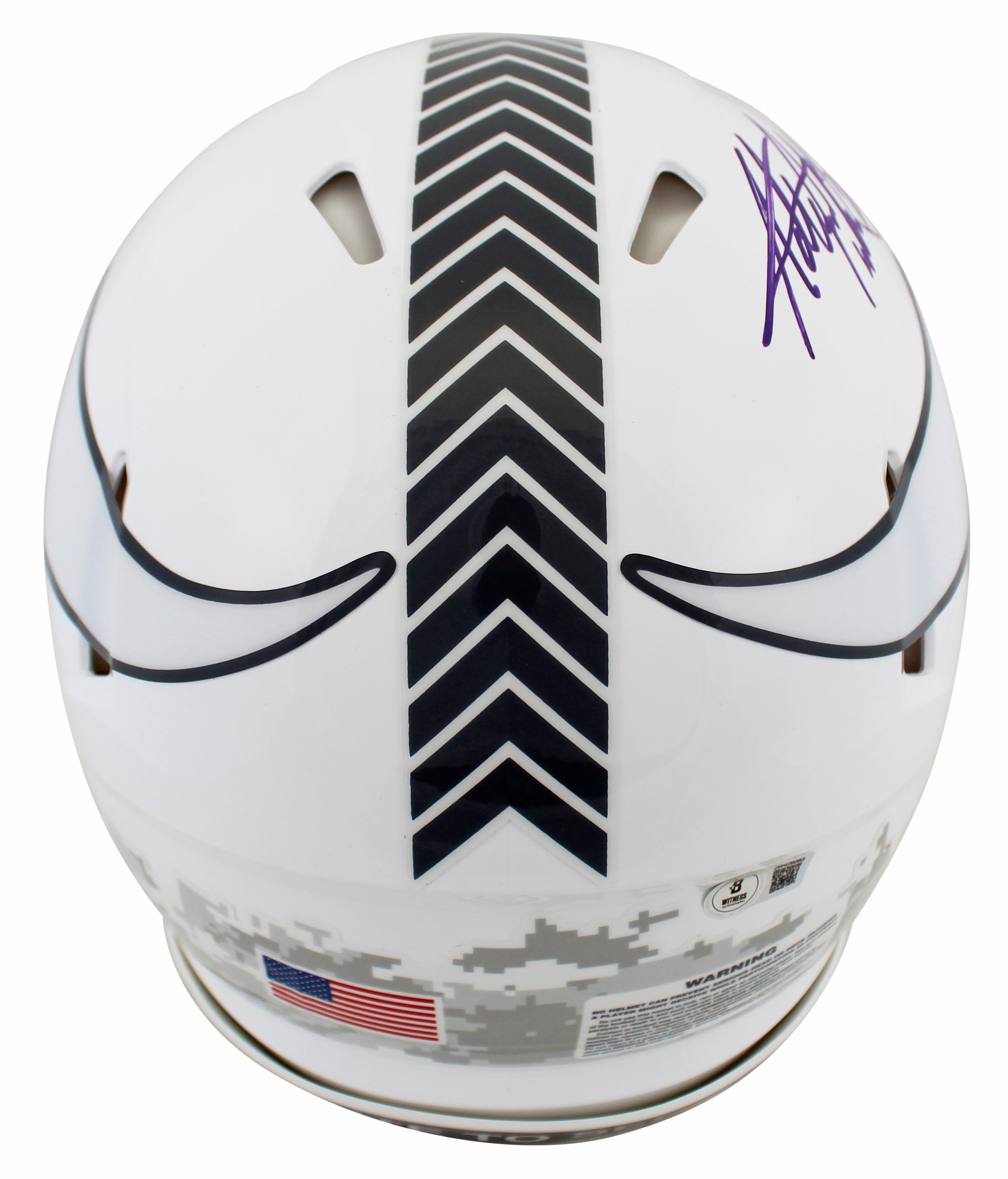Vikings Adrian Peterson Signed STS III Full Size Speed Proline Helmet BAS Wit