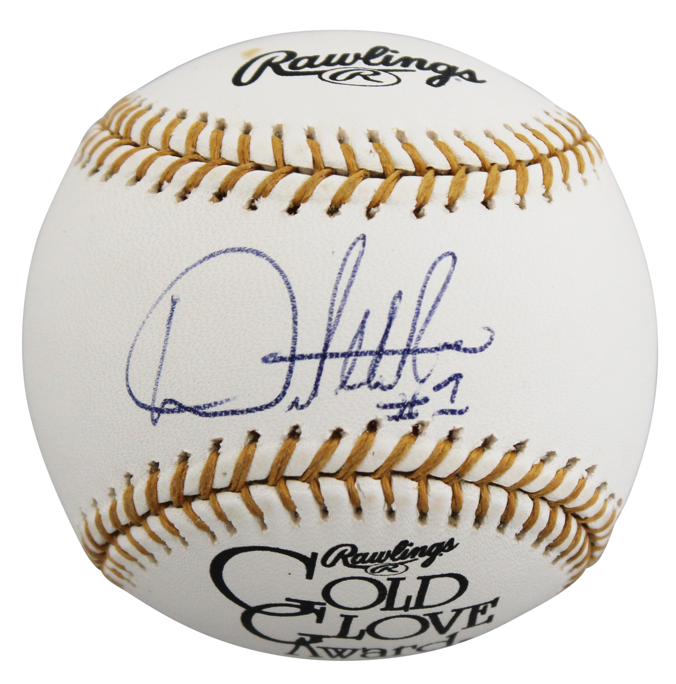 D-Backs Orlando Hudson Authentic Signed Rawlings Gold Glove Logo Baseball BAS