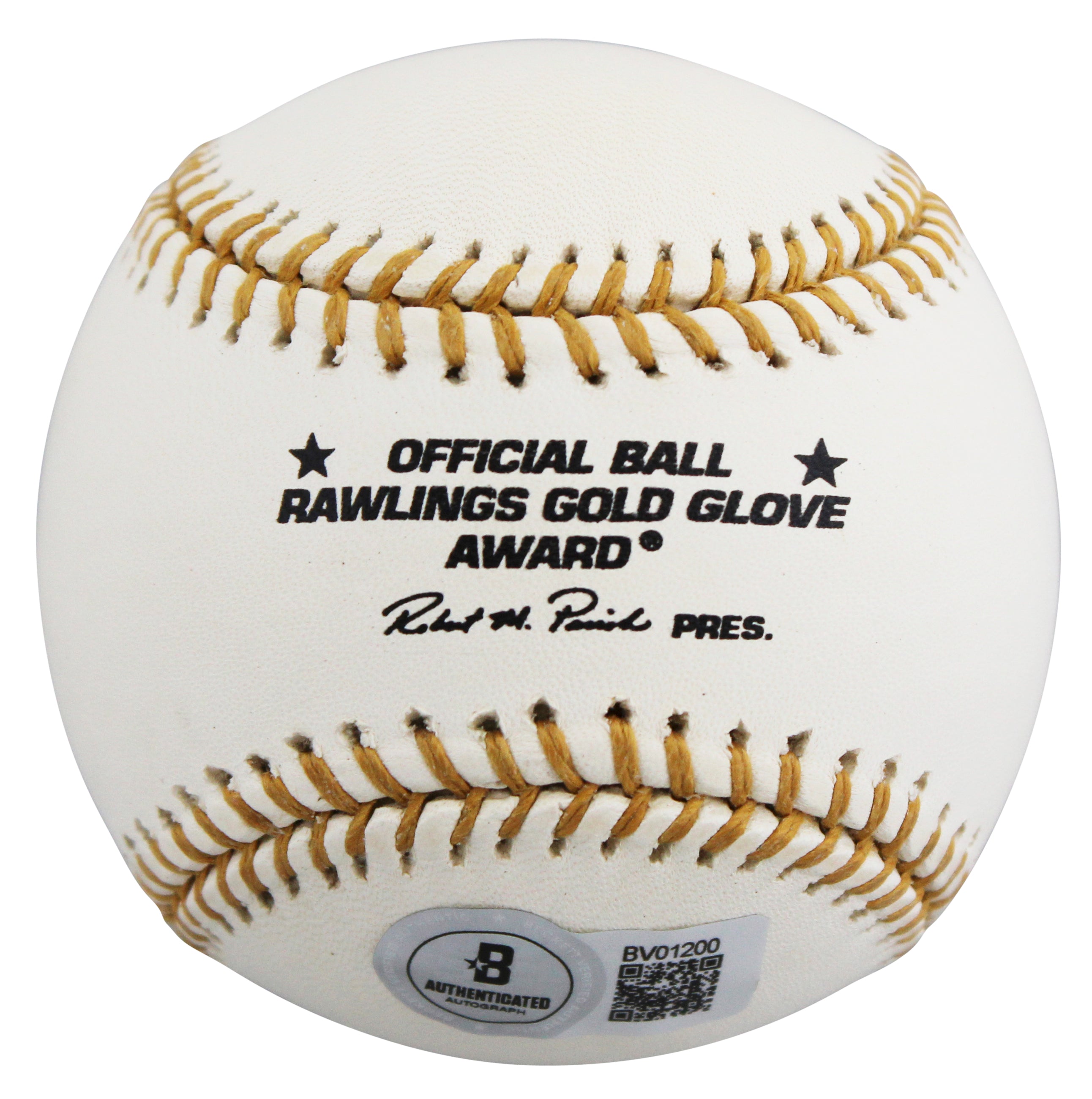 D-Backs Orlando Hudson Authentic Signed Rawlings Gold Glove Logo Baseball BAS