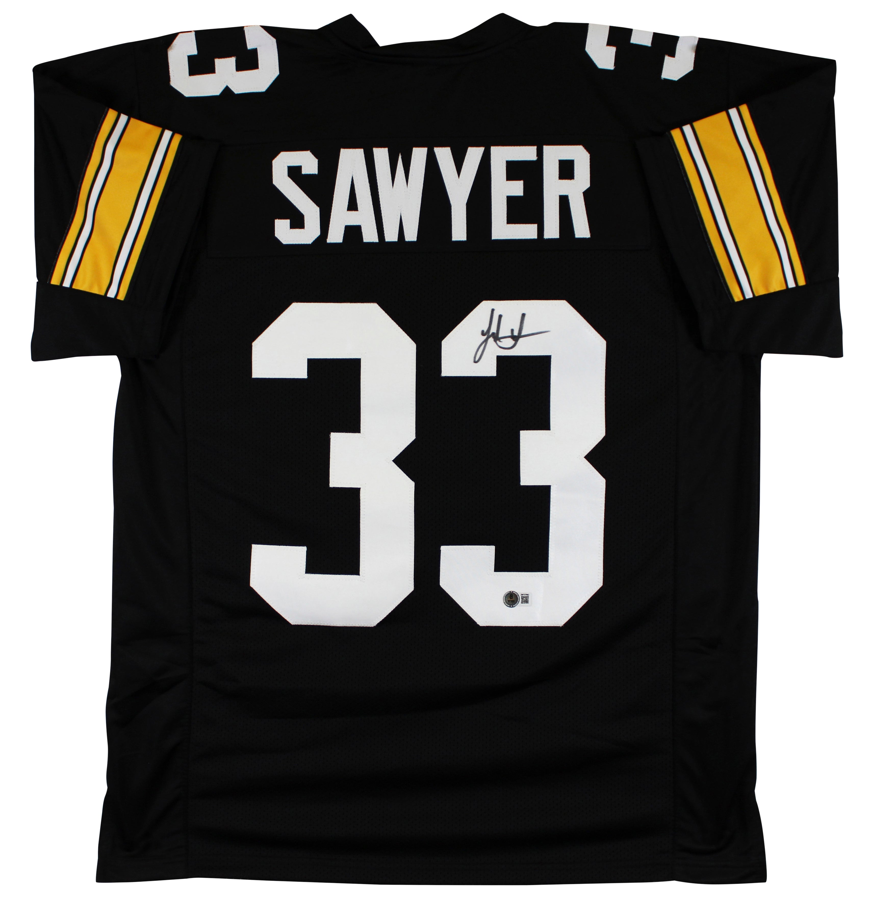 Jack Sawyer Authentic Signed Black Throwback Pro Style Jersey BAS Witnessed