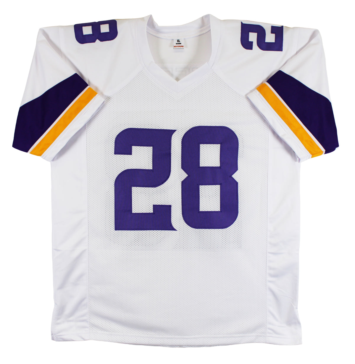 Adrian Peterson Authentic Signed White Pro Style Jersey BAS Witnessed 3
