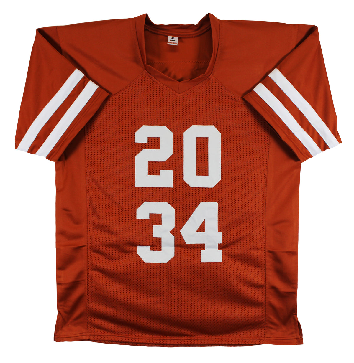 Ricky Williams & Earl Campbell Signed Burnt Orange Pro Style Jersey BAS & JSA W