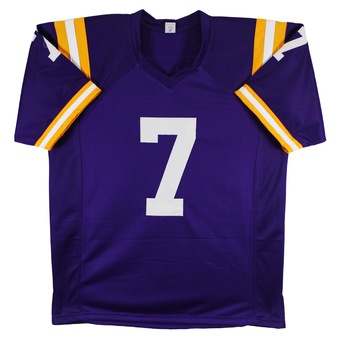 LSU Whit Weeks Authentic Signed Purple Pro Style Jersey Autographed JSA Witness