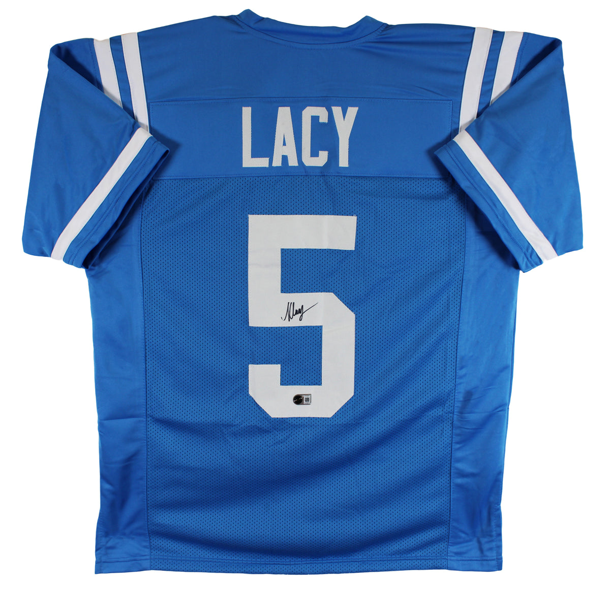 Ole Miss Kewan Lacy Authentic Signed Light Blue Pro Style Jersey Autographed BAS
