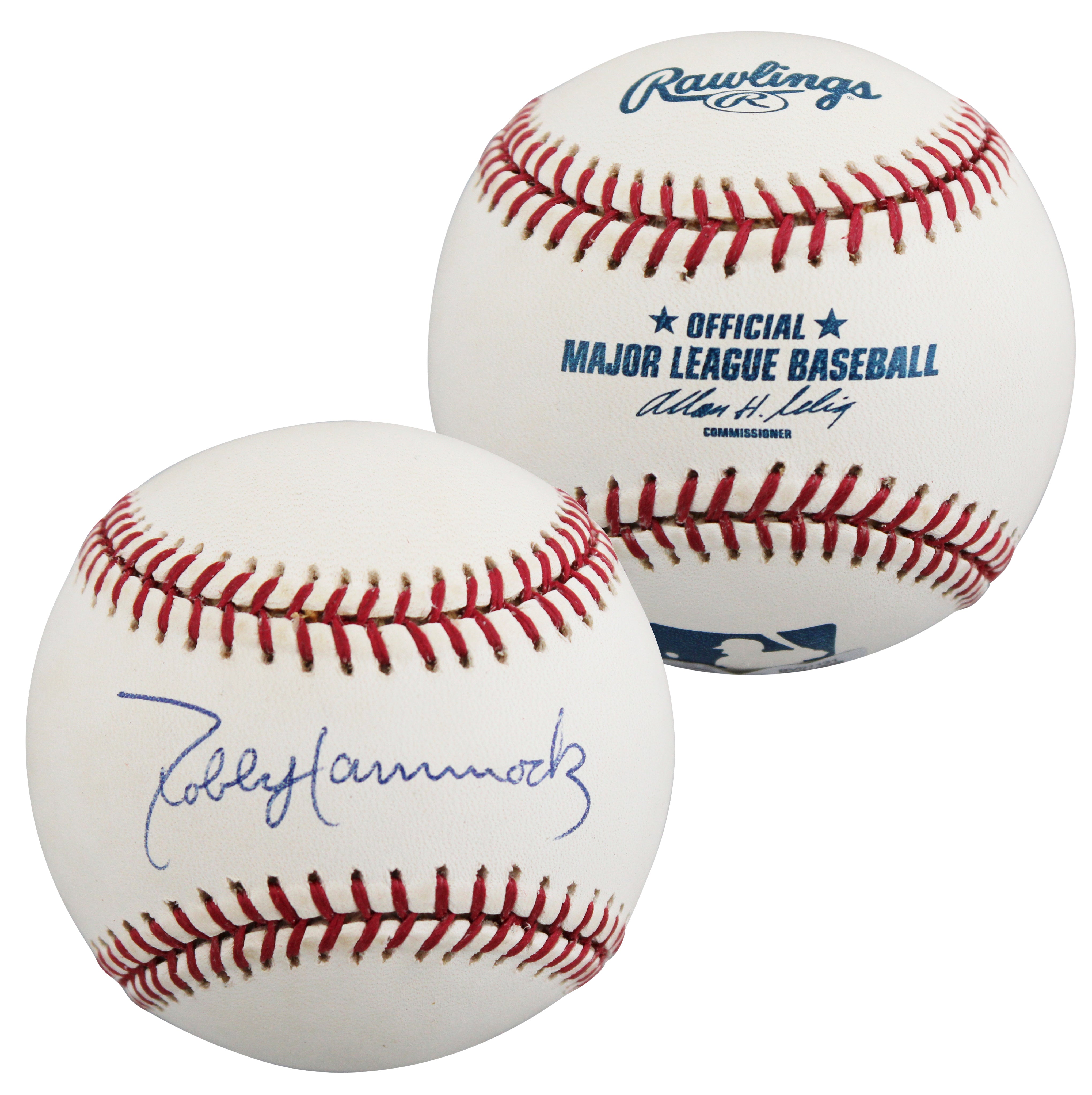 D-Backs Robby Hammock Authentic Signed OML Baseball Autographed BAS #BV01131