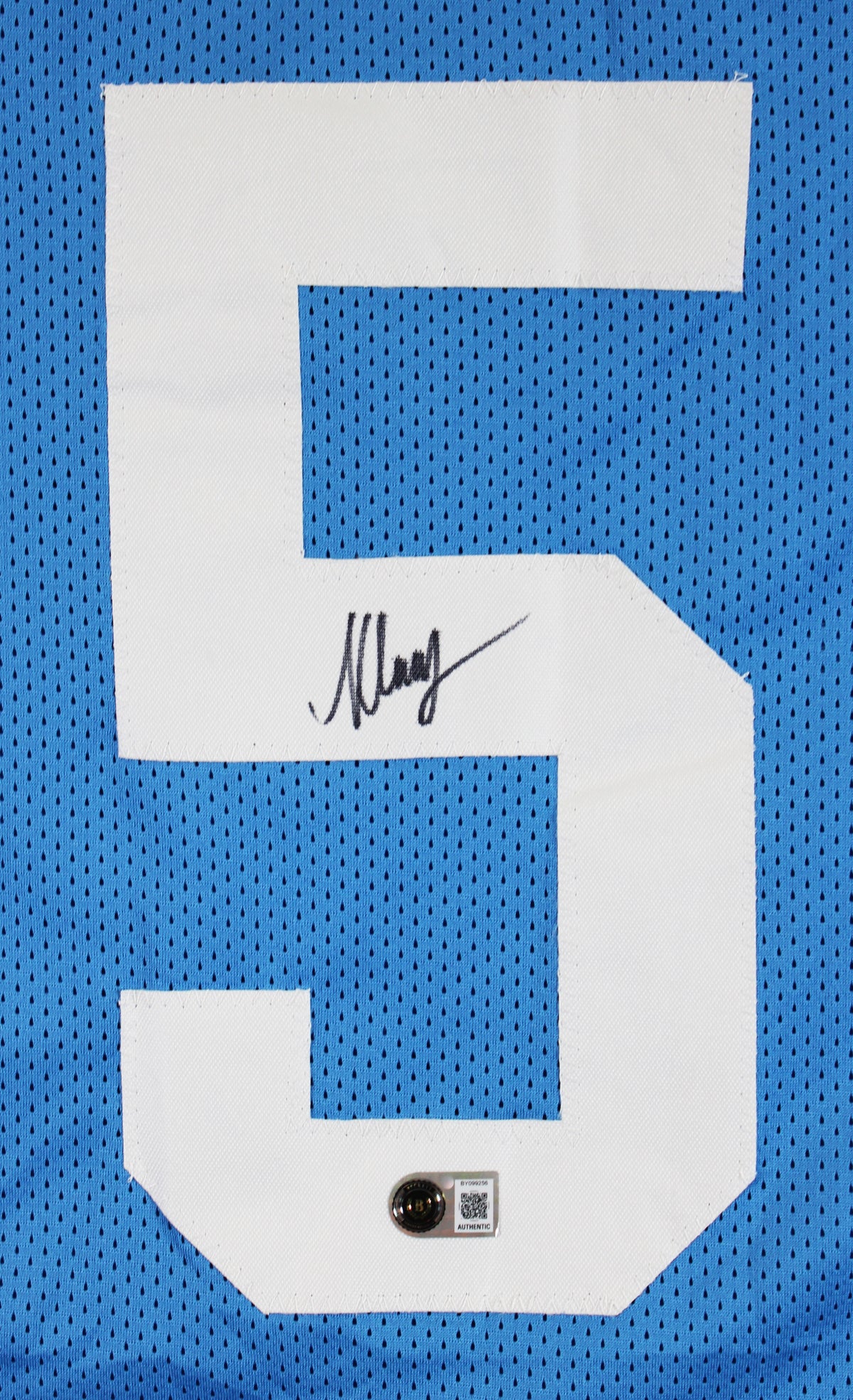 Ole Miss Kewan Lacy Authentic Signed Light Blue Pro Style Jersey Autographed BAS