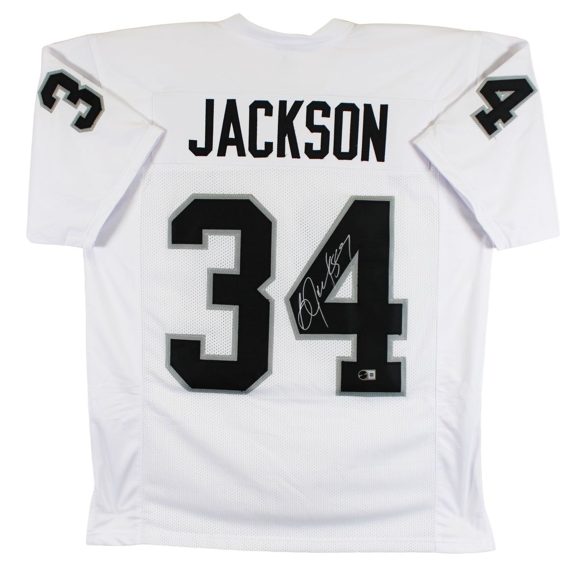 Bo Jackson Authentic Signed White Pro Style Jersey Autographed BAS Witnessed