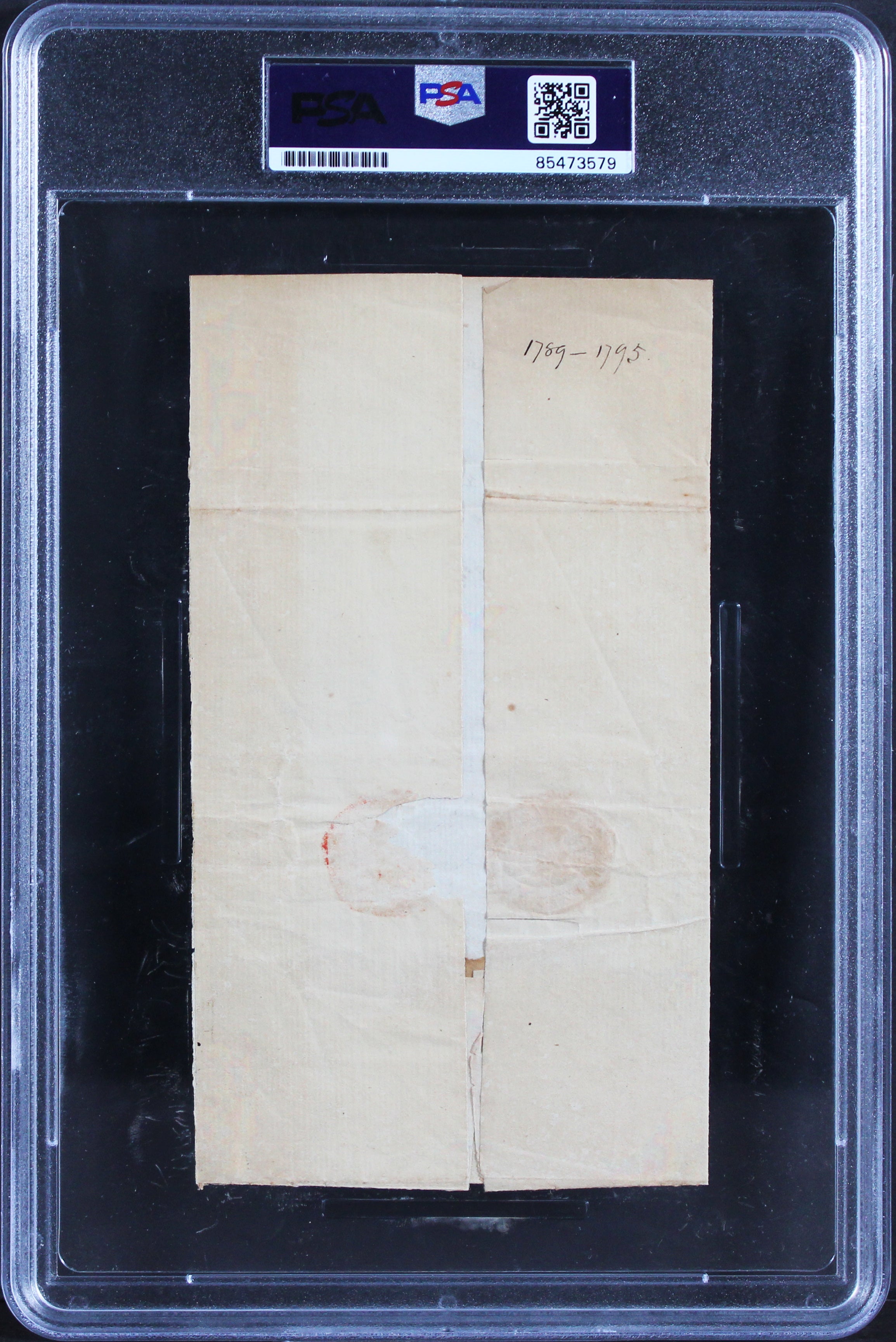 Alexander Hamilton Authentic Signed Free Frank Envelope PSA/DNA Slabbed