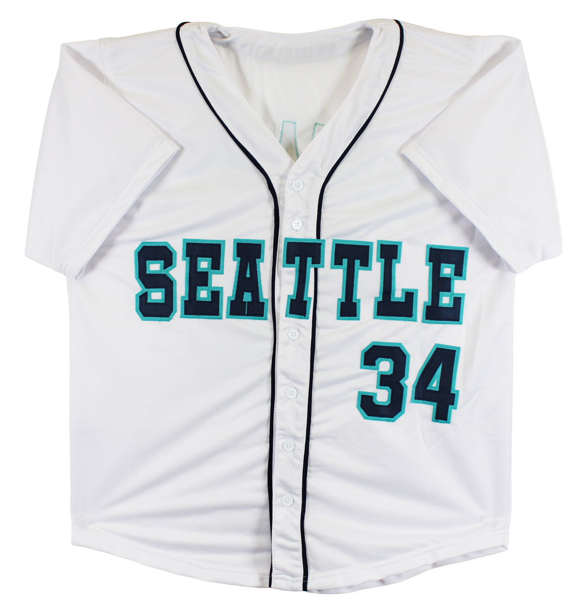 Felix Hernandez Authentic Signed White Pro Style Jersey Autographed JSA #Q43784