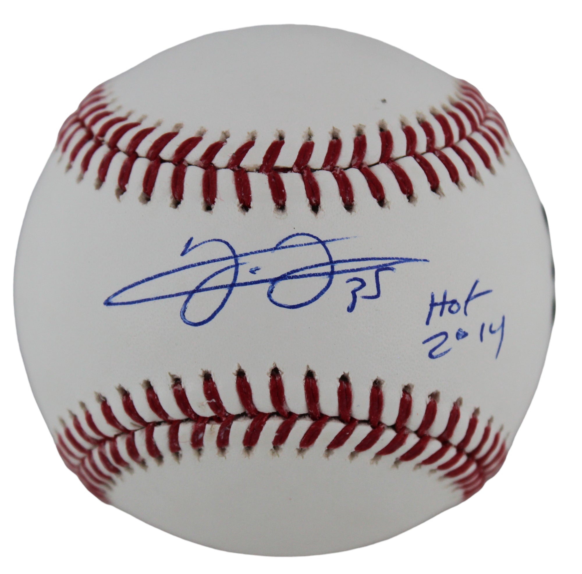 White Sox Frank Thomas "HOF 2014" Authentic Signed Oml Baseball w/ Case BAS