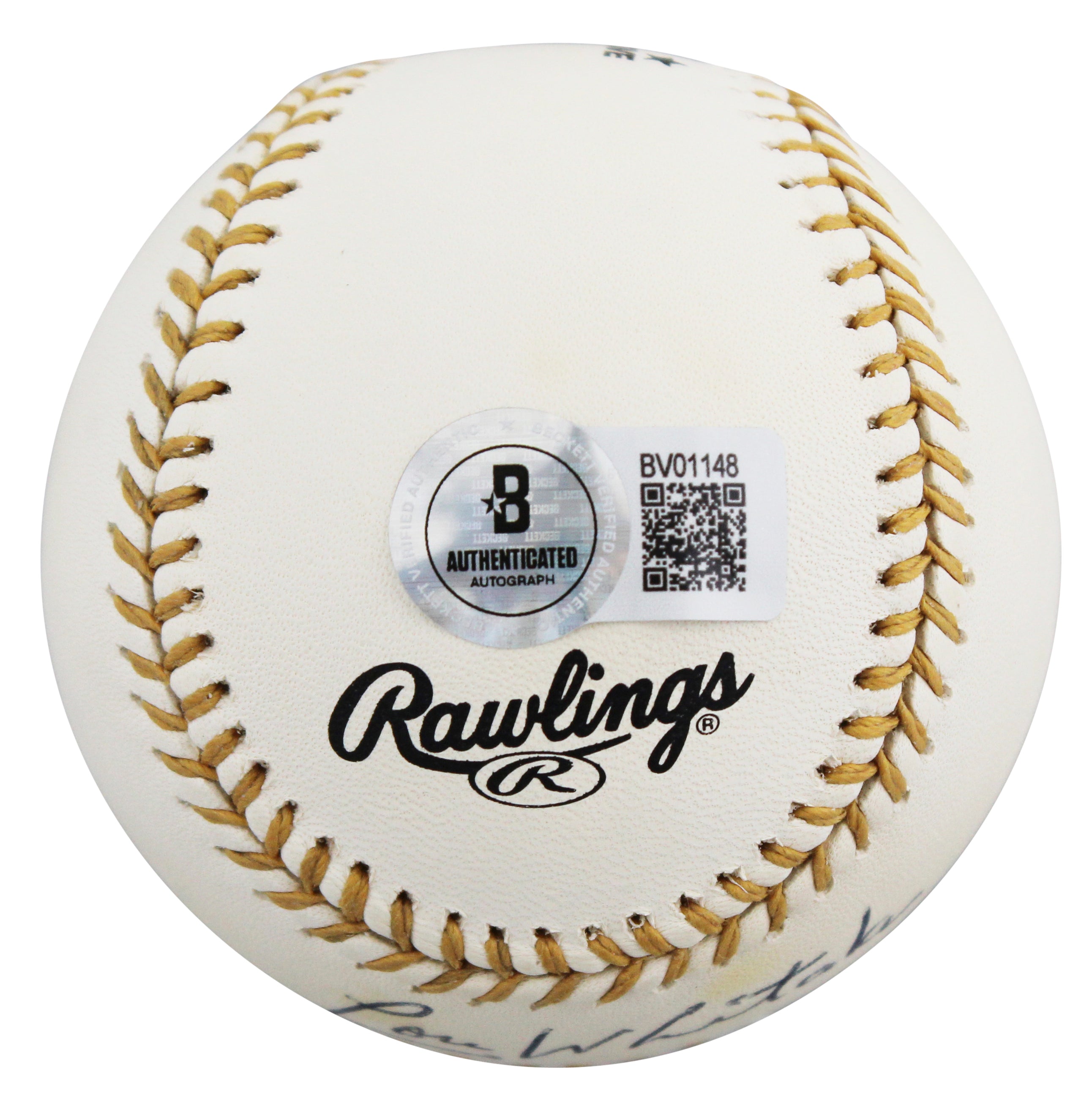 Tigers Lou Whitaker Signed Rawlings Gold Glove Logo OML Baseball BAS #BV01148