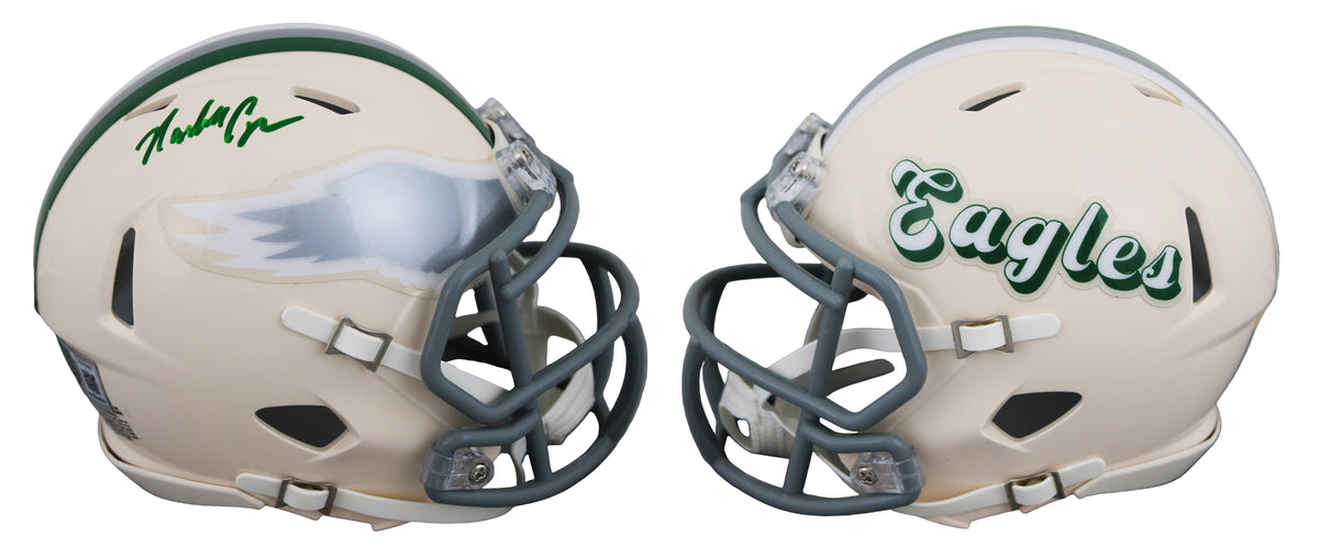 Eagles Randall Cunningham Authentic Signed Retro Speed Mini Helmet BAS Witnessed