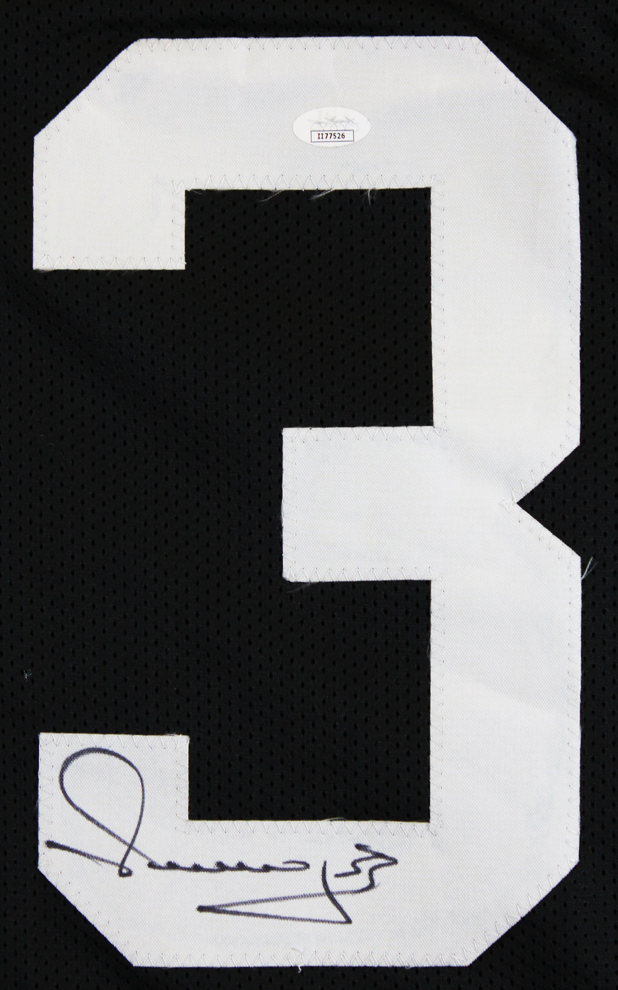 Merril Hoge Authentic Signed Black Pro Style Jersey Autographed JSA #II77526