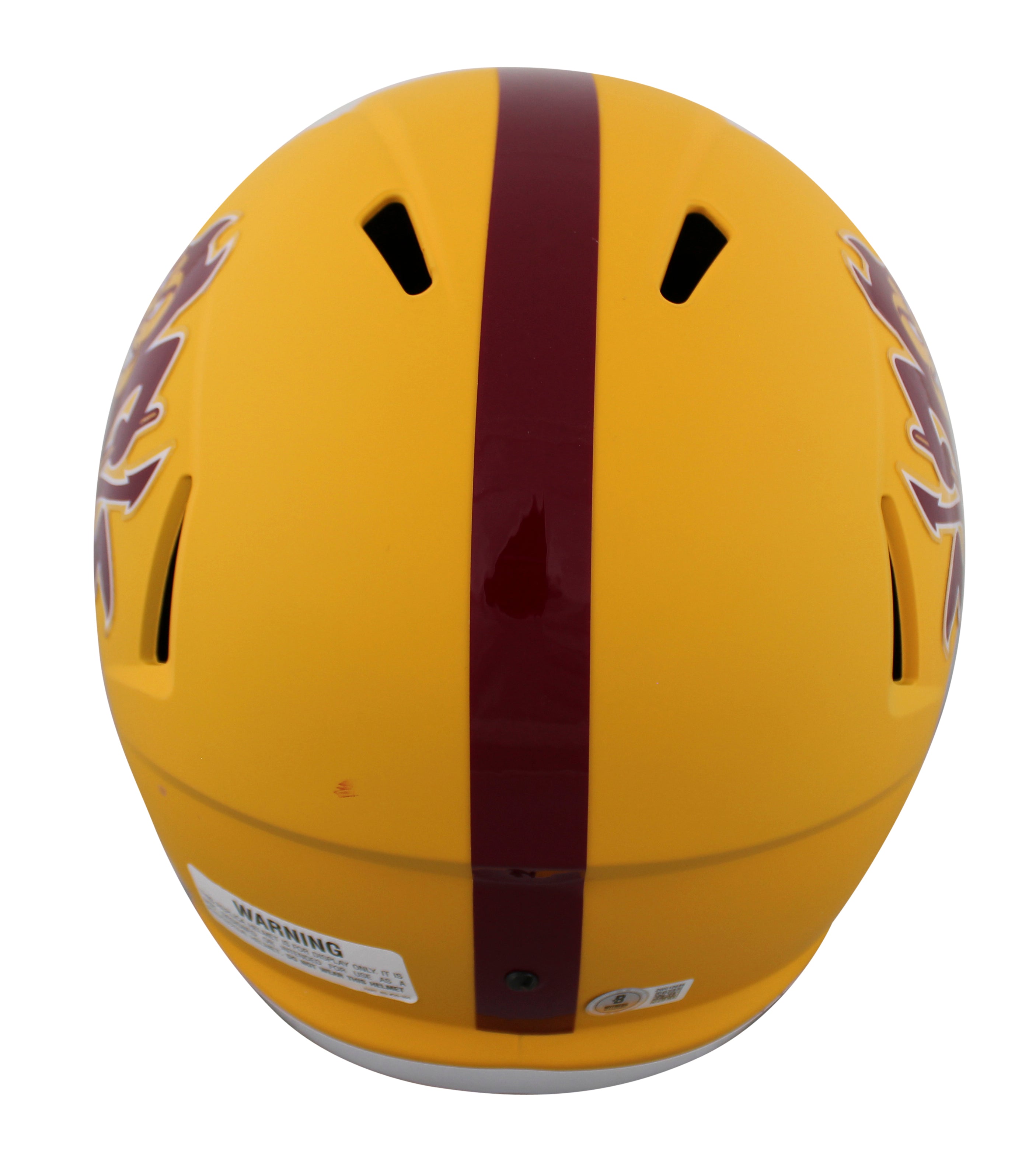 Arizona State Cameron Skattebo Signed Sparky F/S Speed Rep Helmet W/ Case BAS W