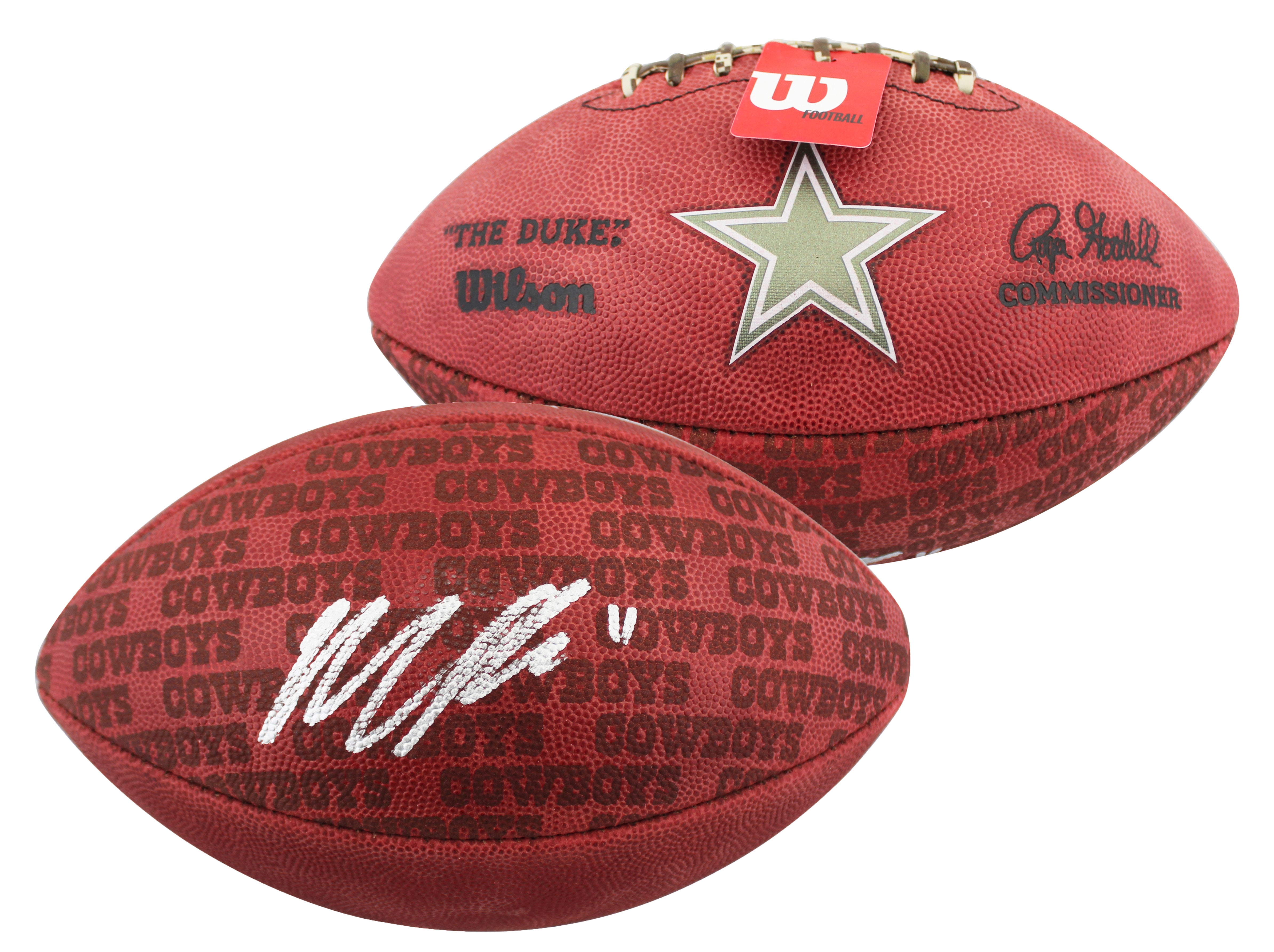 Cowboys Micah Parsons Signed Wilson "The Duke" Team Showcase Football Fanatics