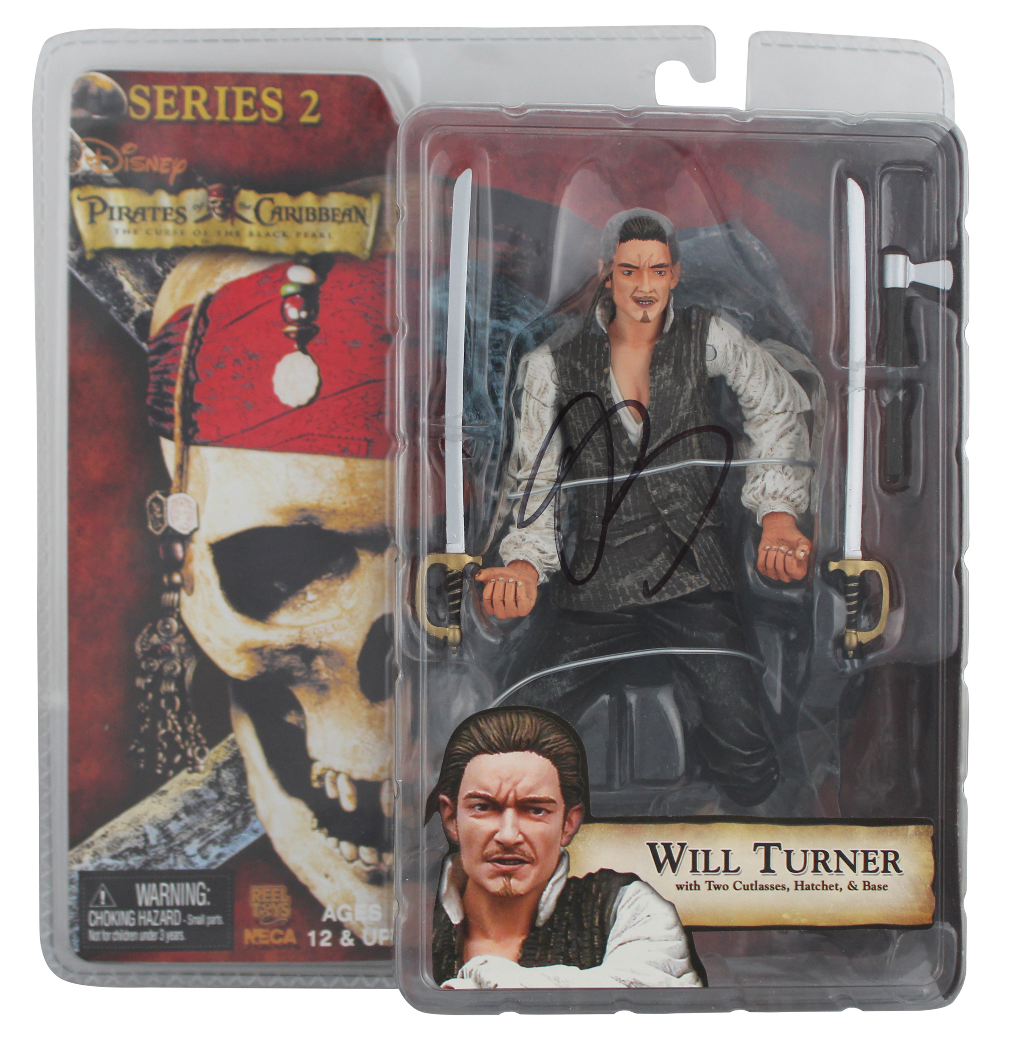 Orlando Bloom Pirates Of The Caribbean Signed Will Turner Action Figure PSA/DNA