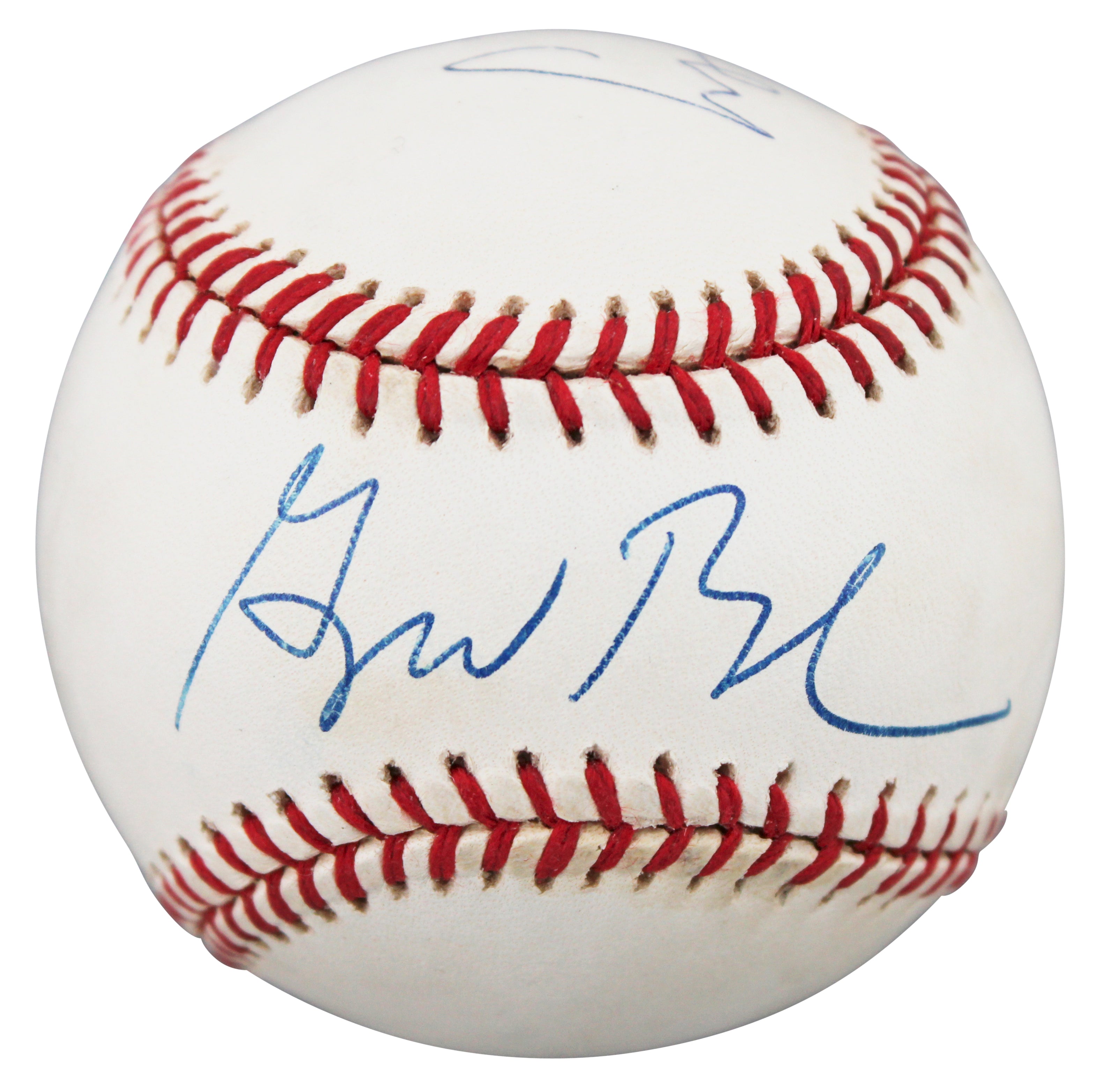 George H.W. Bush & George W. Bush Authentic Signed Oal Baseball JSA #ZZ05941