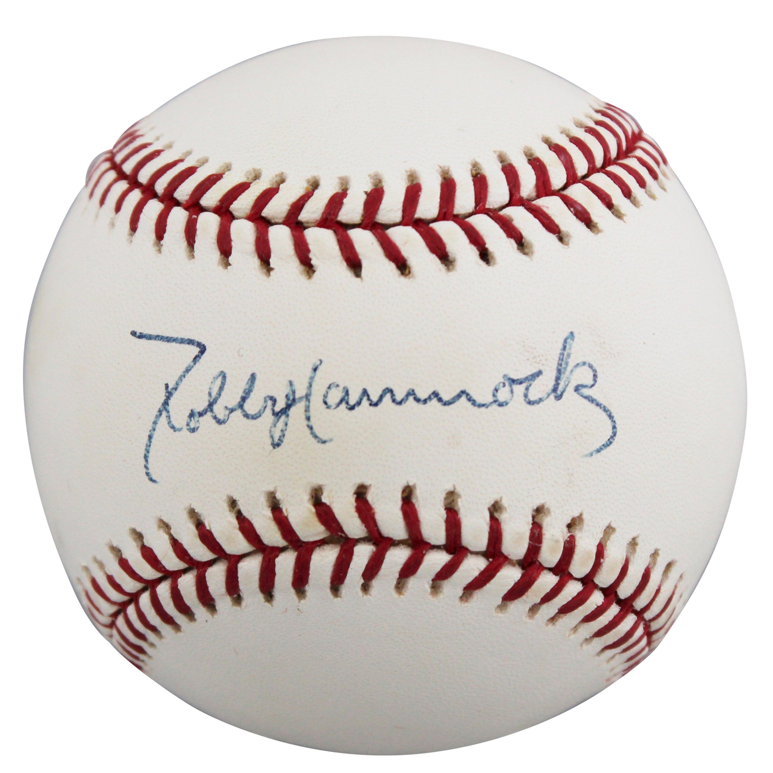 D-Backs Robby Hammock Authentic Signed OML Baseball Autographed BAS #BV01112
