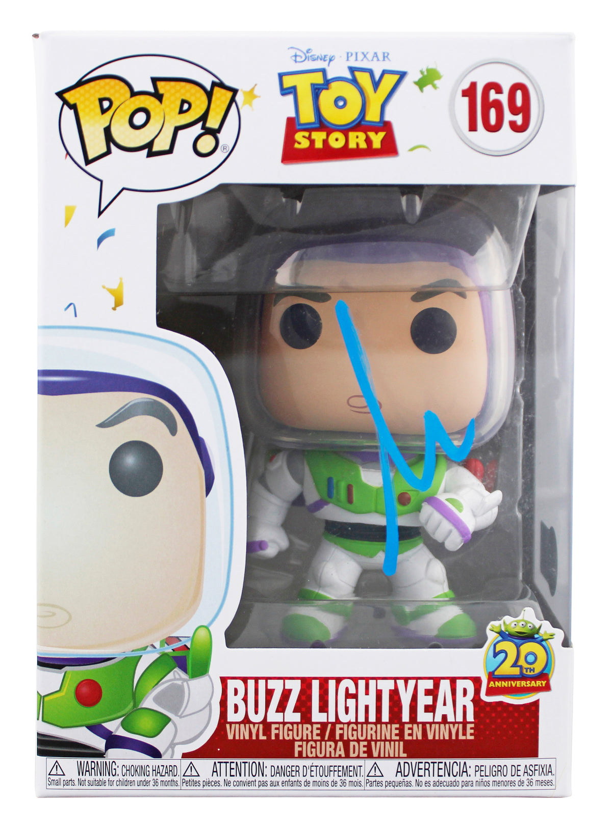 Tim Allen Toy Story Signed Buzz Lightyear #169 Funko Pop Vinyl Figure BAS