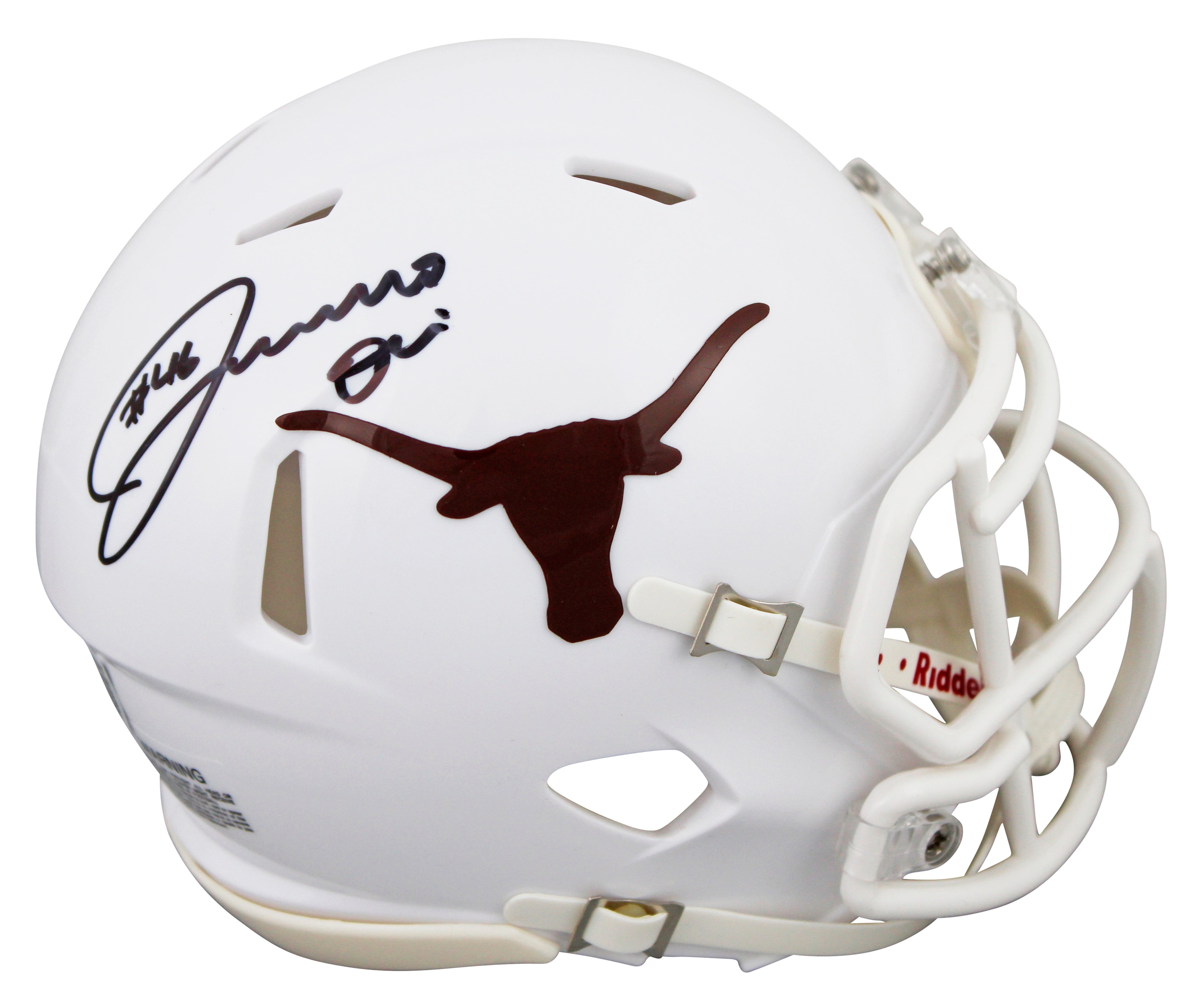 Texas Joseph Ossai Authentic Signed Speed Mini Helmet Autographed BAS Witnessed