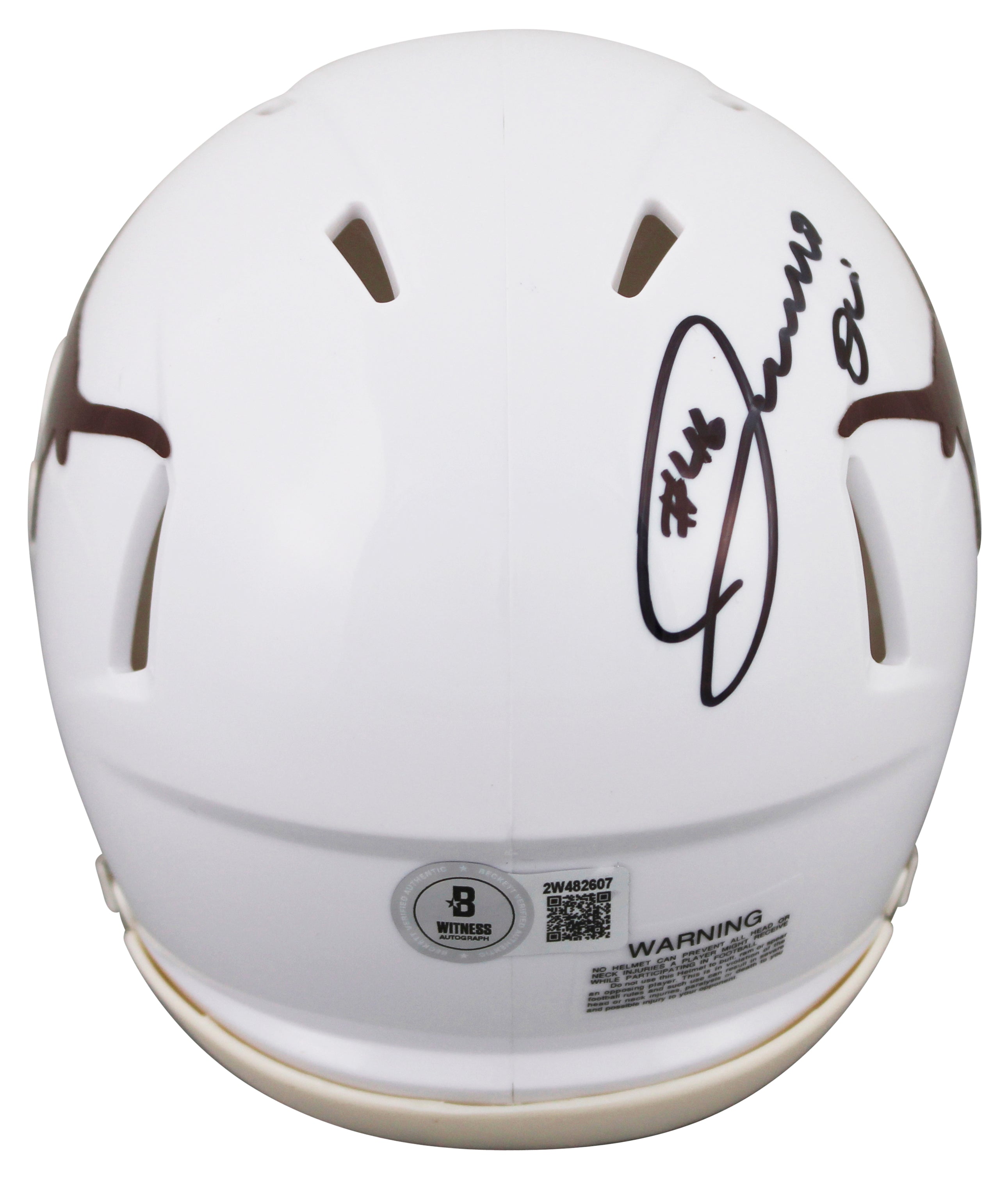 Texas Joseph Ossai Authentic Signed Speed Mini Helmet Autographed BAS Witnessed