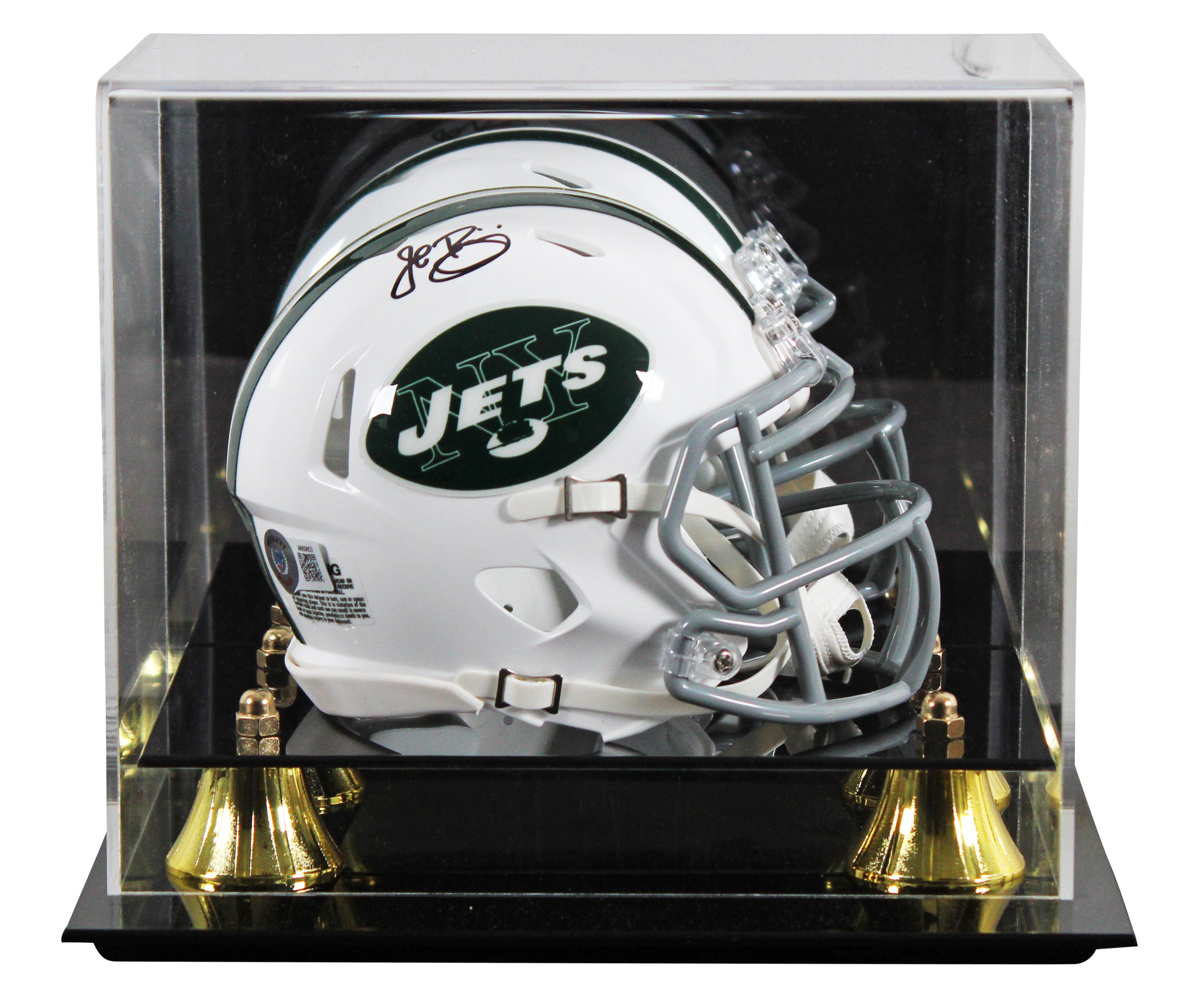 Jets John Riggins Signed 1965-77 TB Speed Mini Helmet W/ Case BAS Witnessed