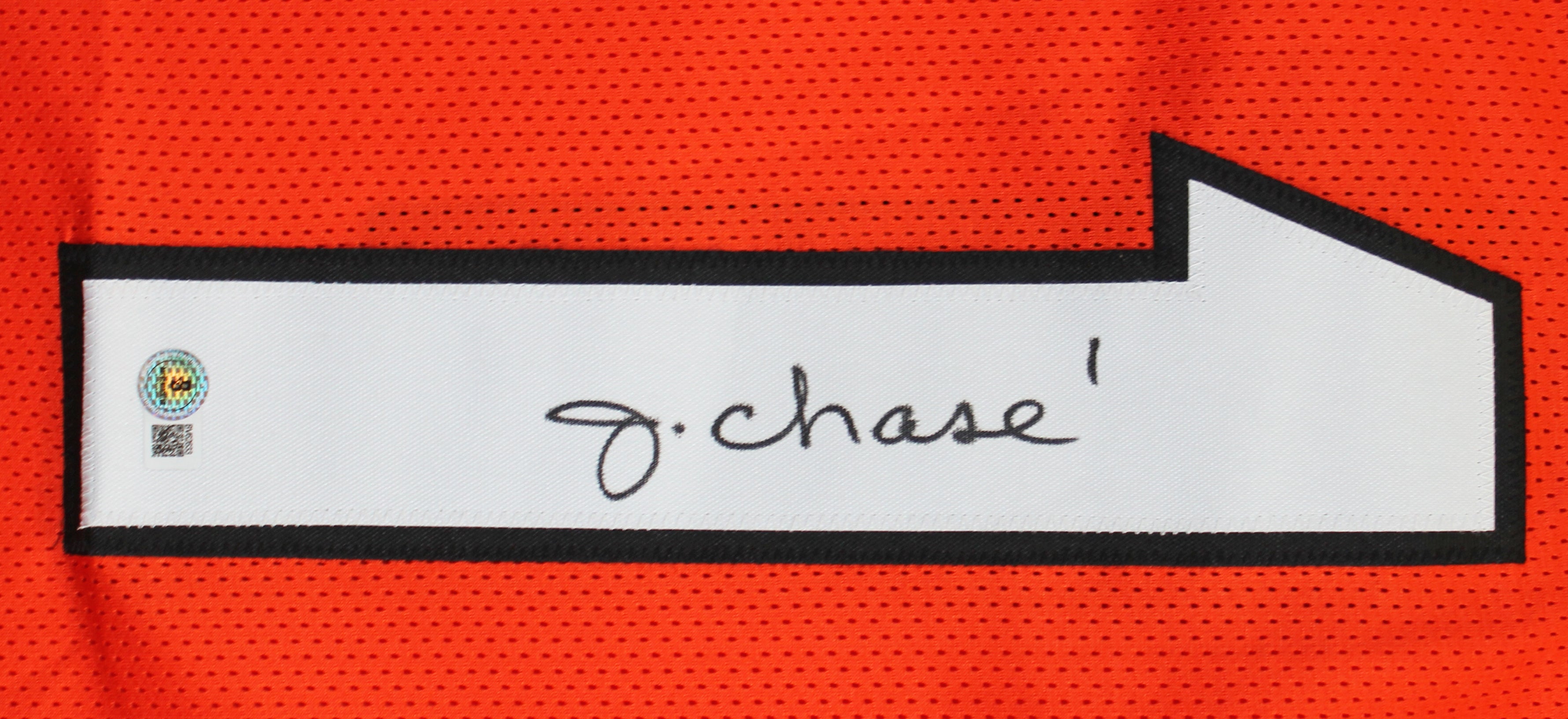 Ja'Marr Chase Authentic Signed Orange Procut Style Jersey Autographed BAS