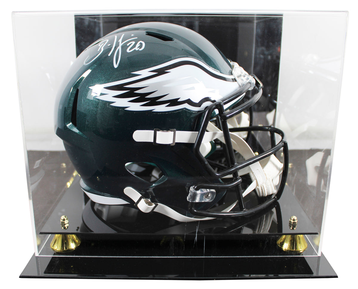 Eagles Brian Dawkins Signed Full Size Speed Rep Helmet W/ Case BAS Witnessed