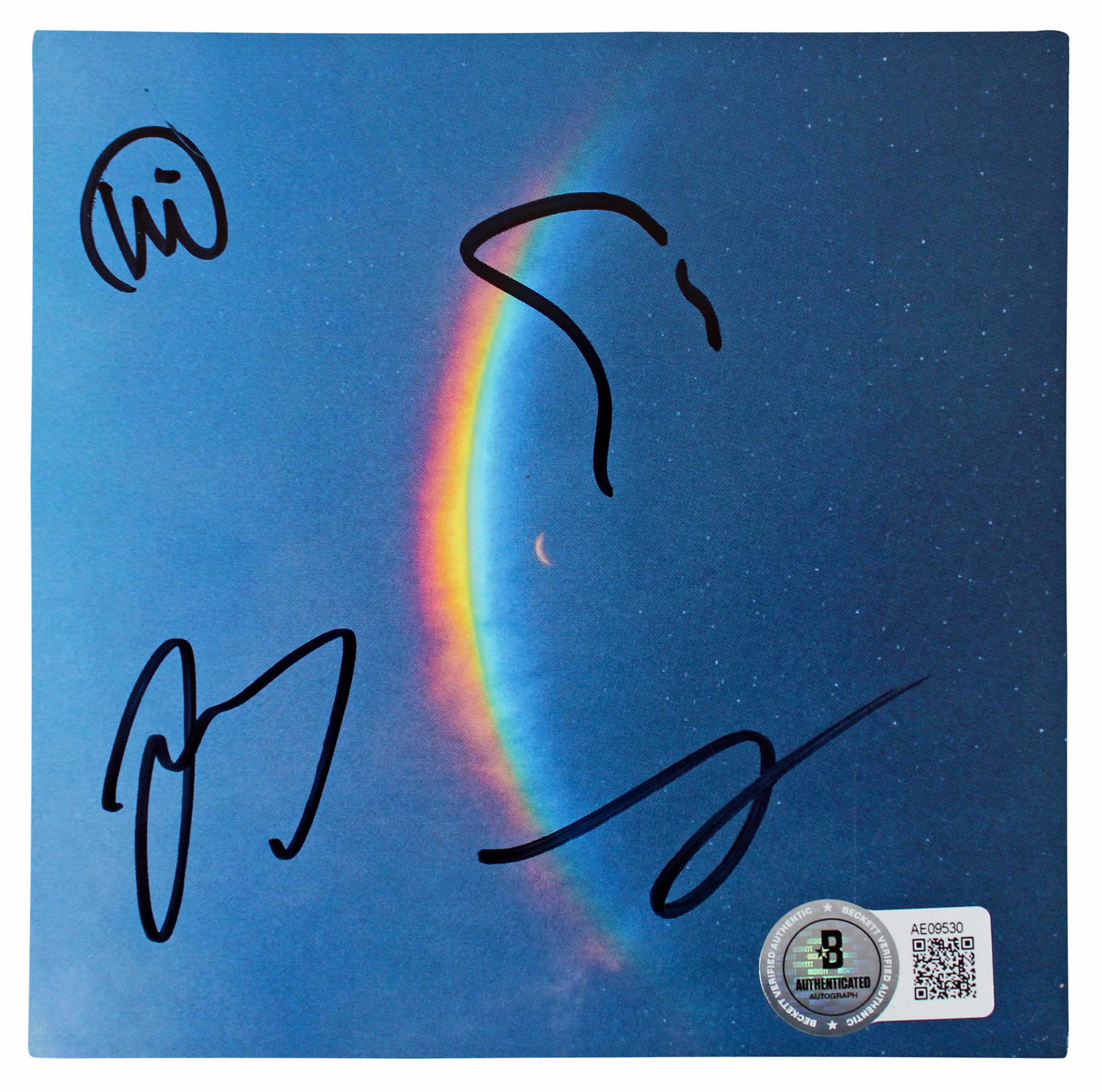 Coldplay Martin, Berryman, Champion +1 Signed Moon Music CD Insert w/ Disk BAS