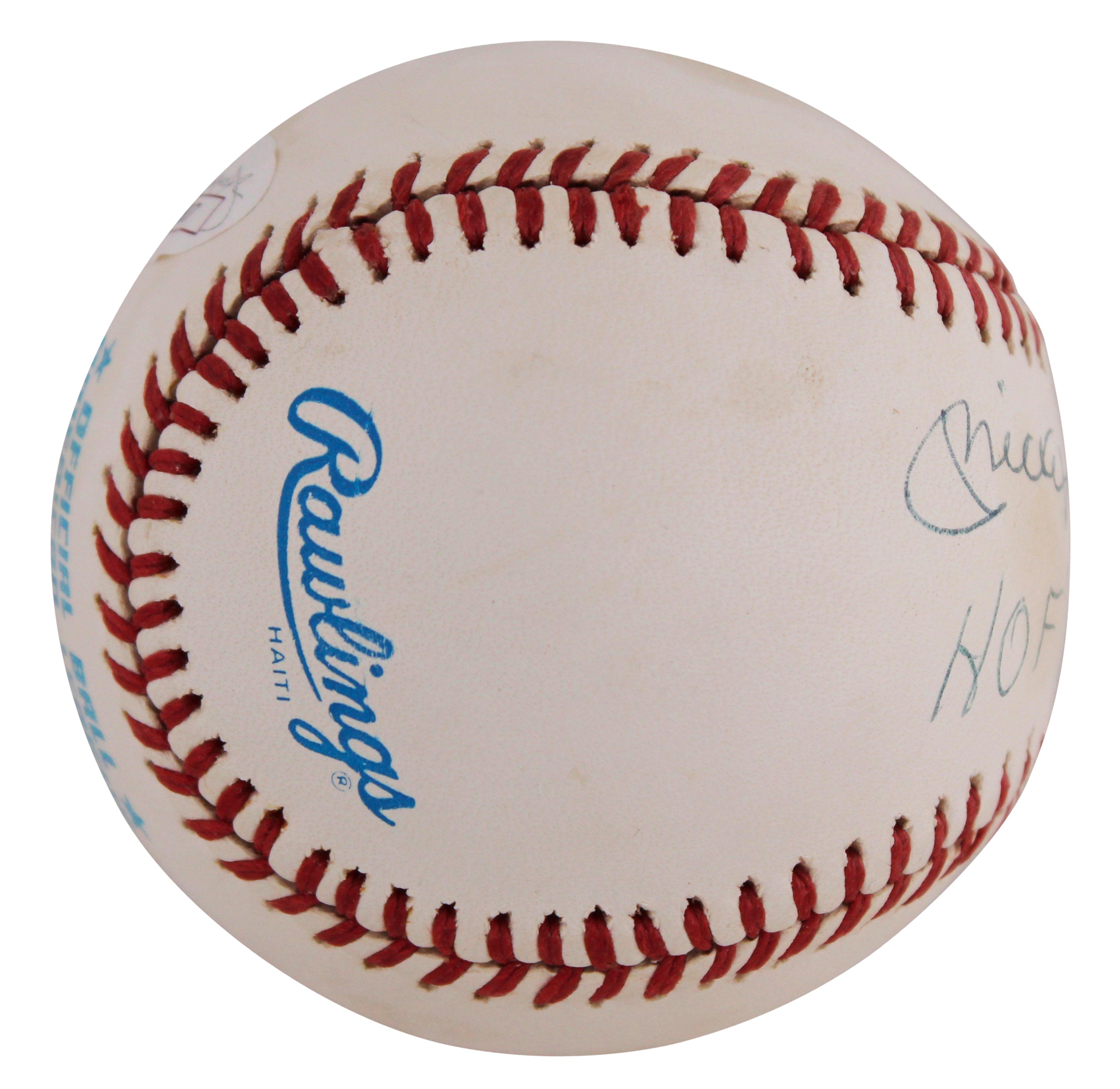 Yankees Mickey Mantle "HOF 74" Signed OAL Baseball Graded 7.5! PSA & JSA LOAs