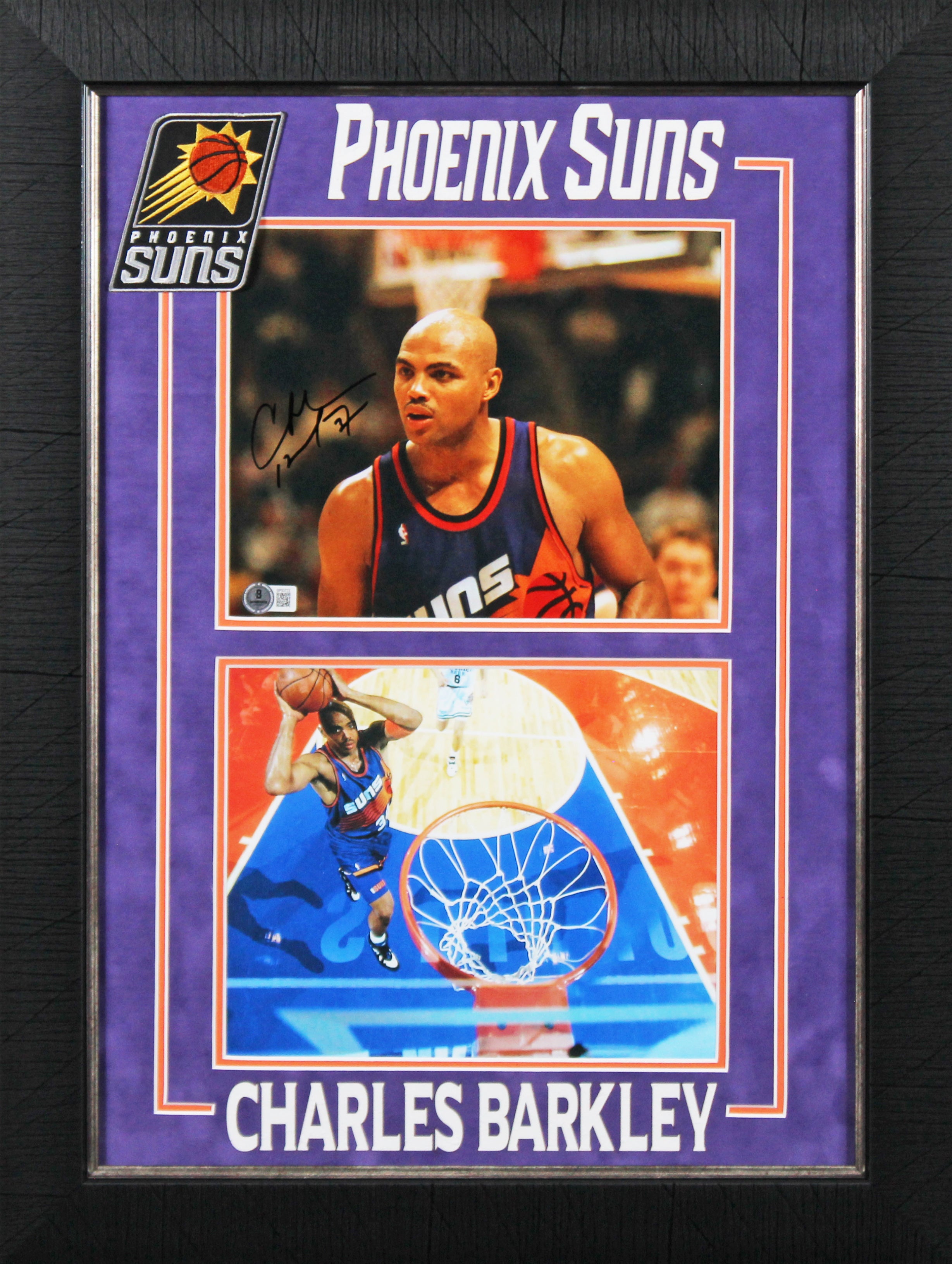 Suns Charles Barkley Authentic Signed 8x10 Framed Photo BAS #BP50723