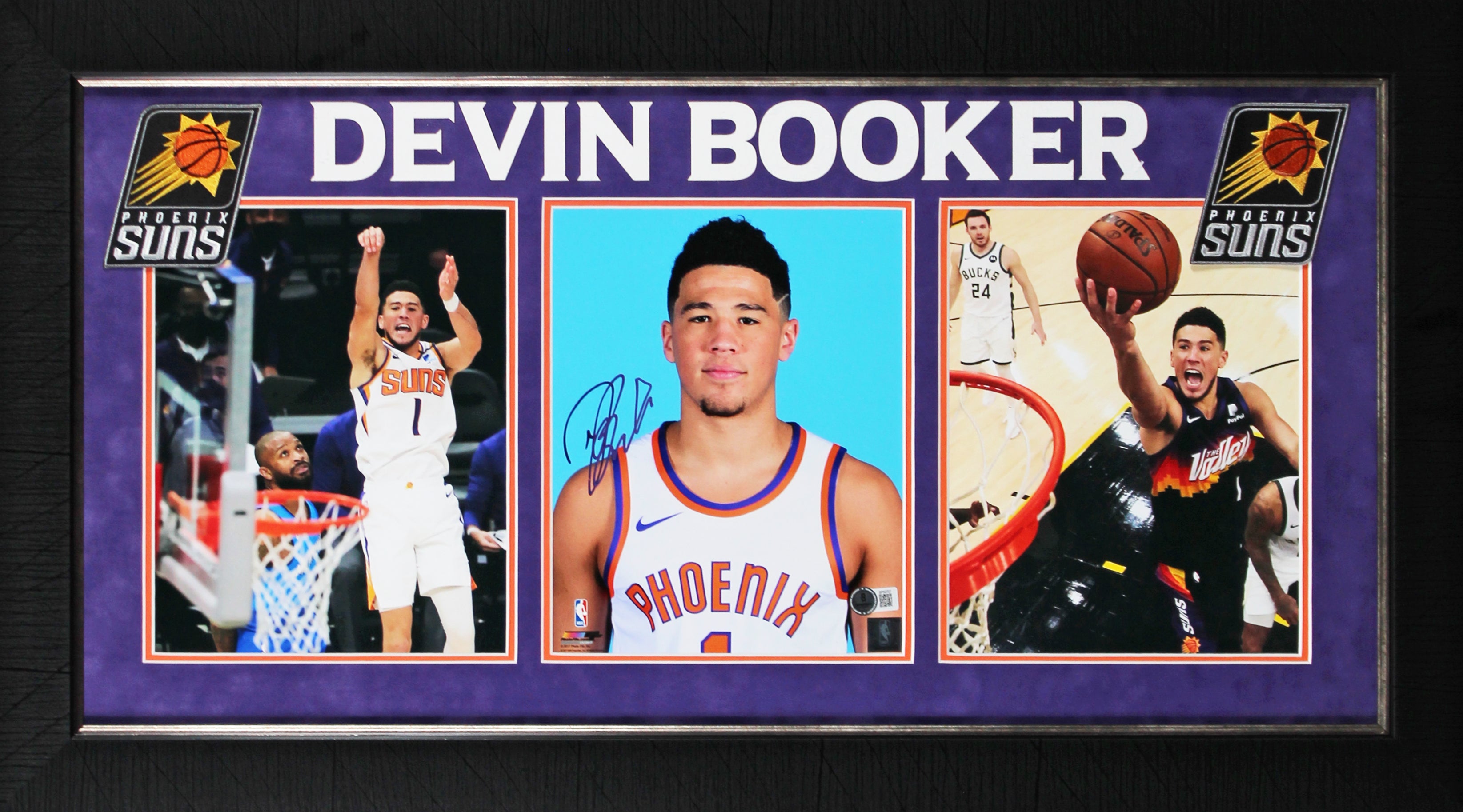 Suns Devin Booker Authentic Signed 8x10 Framed Photo Autographed BAS #BP50707