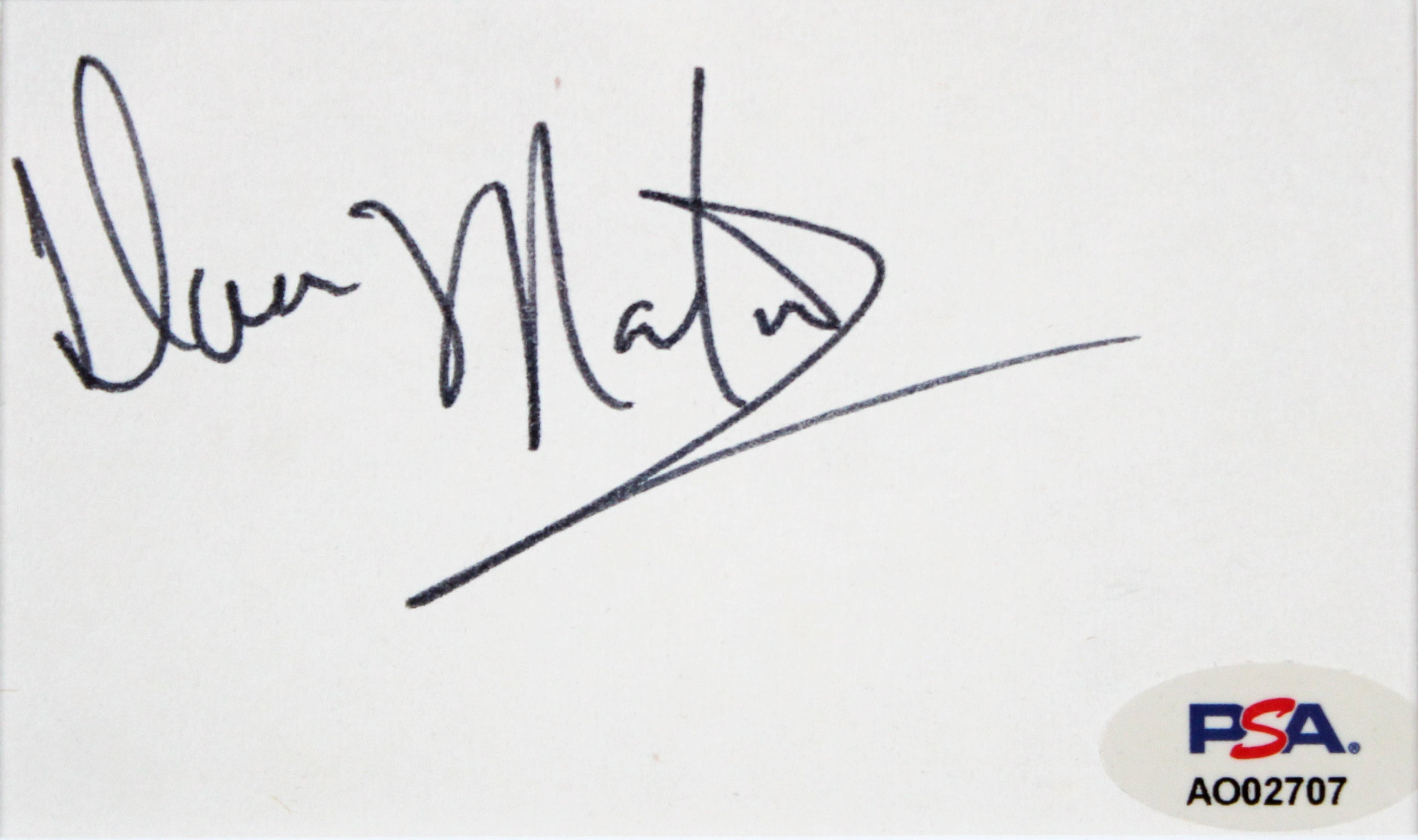 Dean Martin The Rat Pack Authentic Signed & Framed 3x5 Index Card PSA/DNA