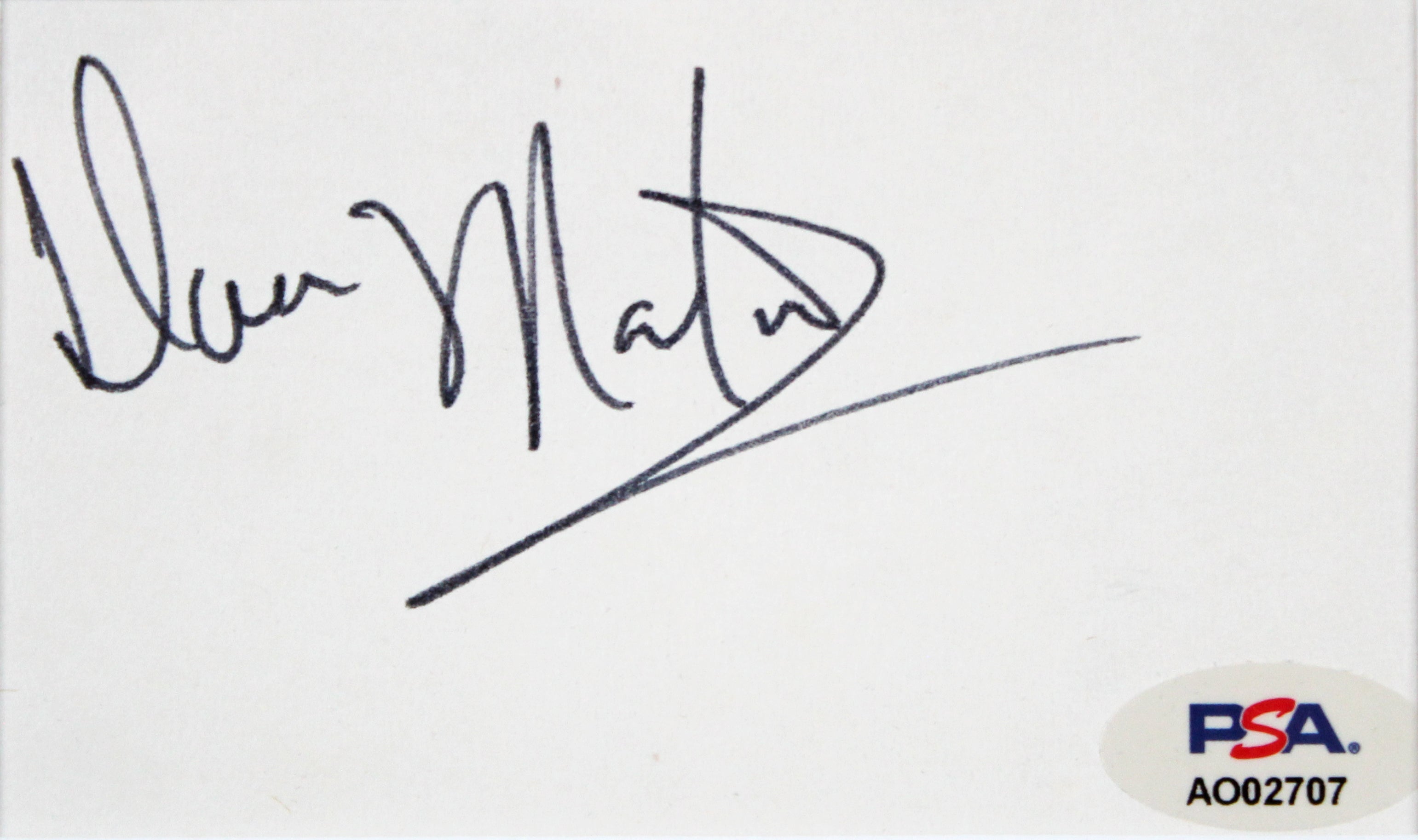 Dean Martin The Rat Pack Authentic Signed & Framed 3x5 Index Card PSA/DNA