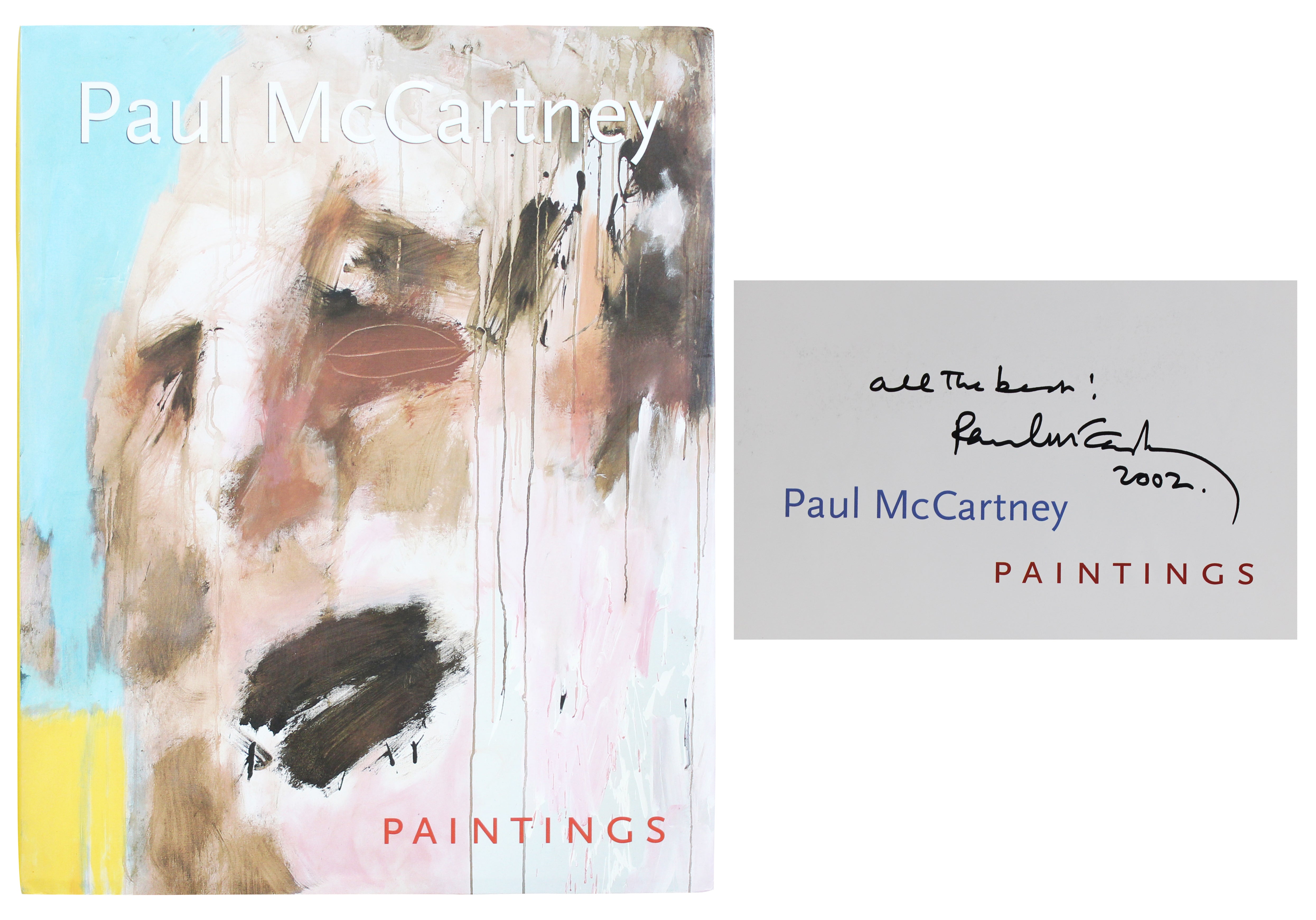 Paul McCartney "All The Best 2002" Authentic Signed Hard Cover Book BAS #AE13649