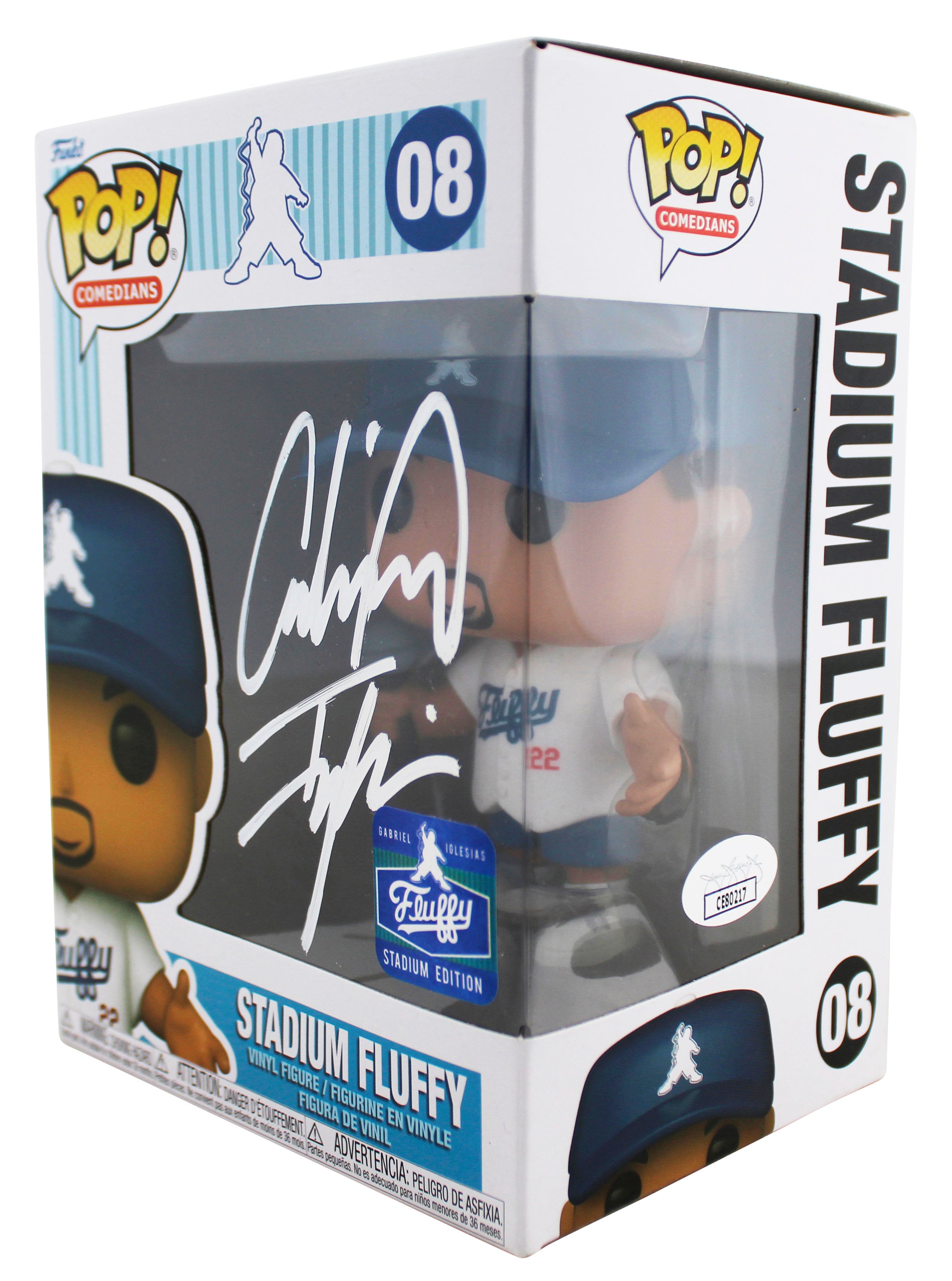 Gabriel Iglesias Signed Stadium Fluffy #08 Funko Pop Vinyl Figure JSA #CE80217