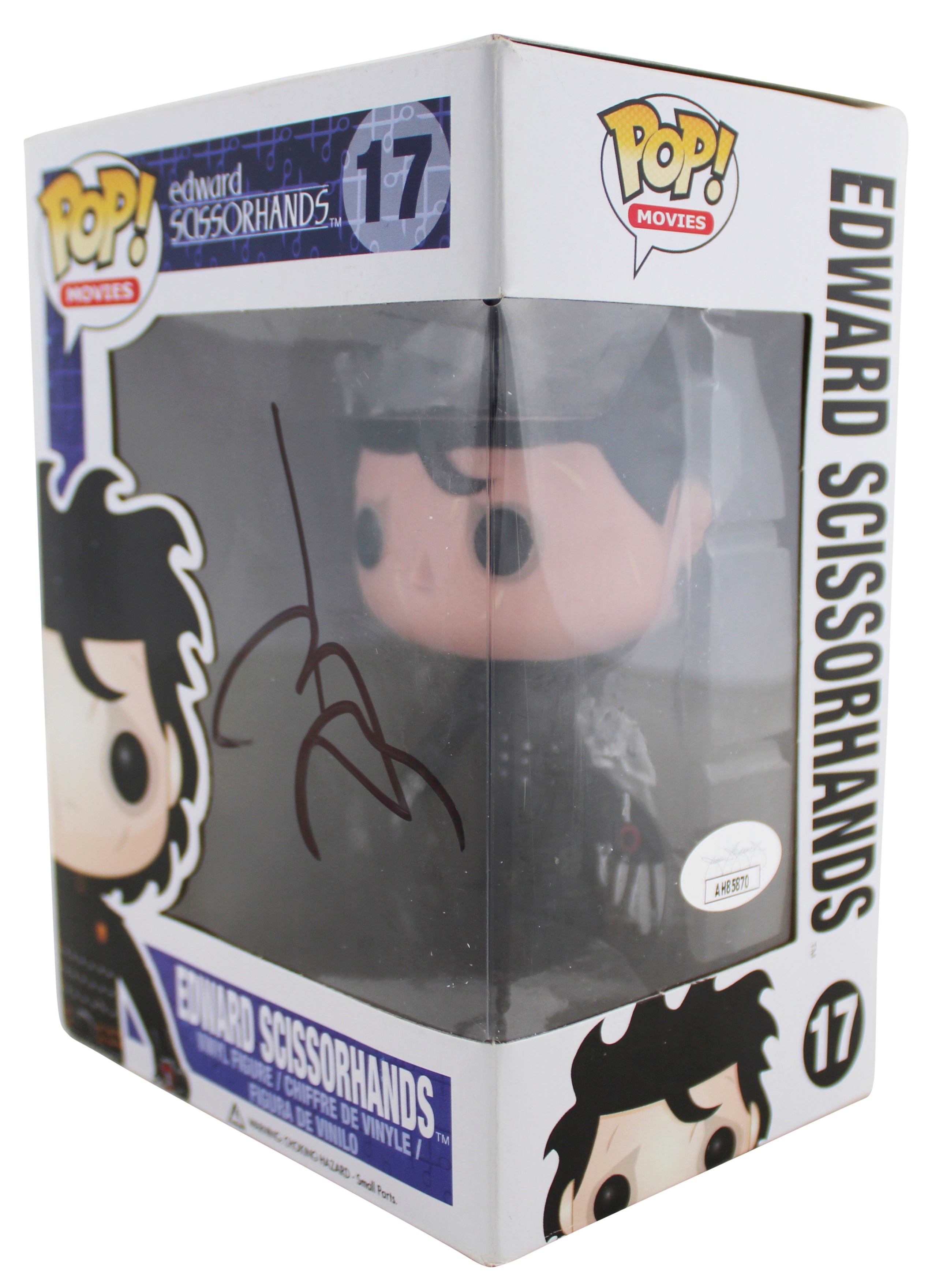 Johnny Depp Signed Edward Scissorhands #17 Funko Pop Vinyl Figure JSA #AH85870