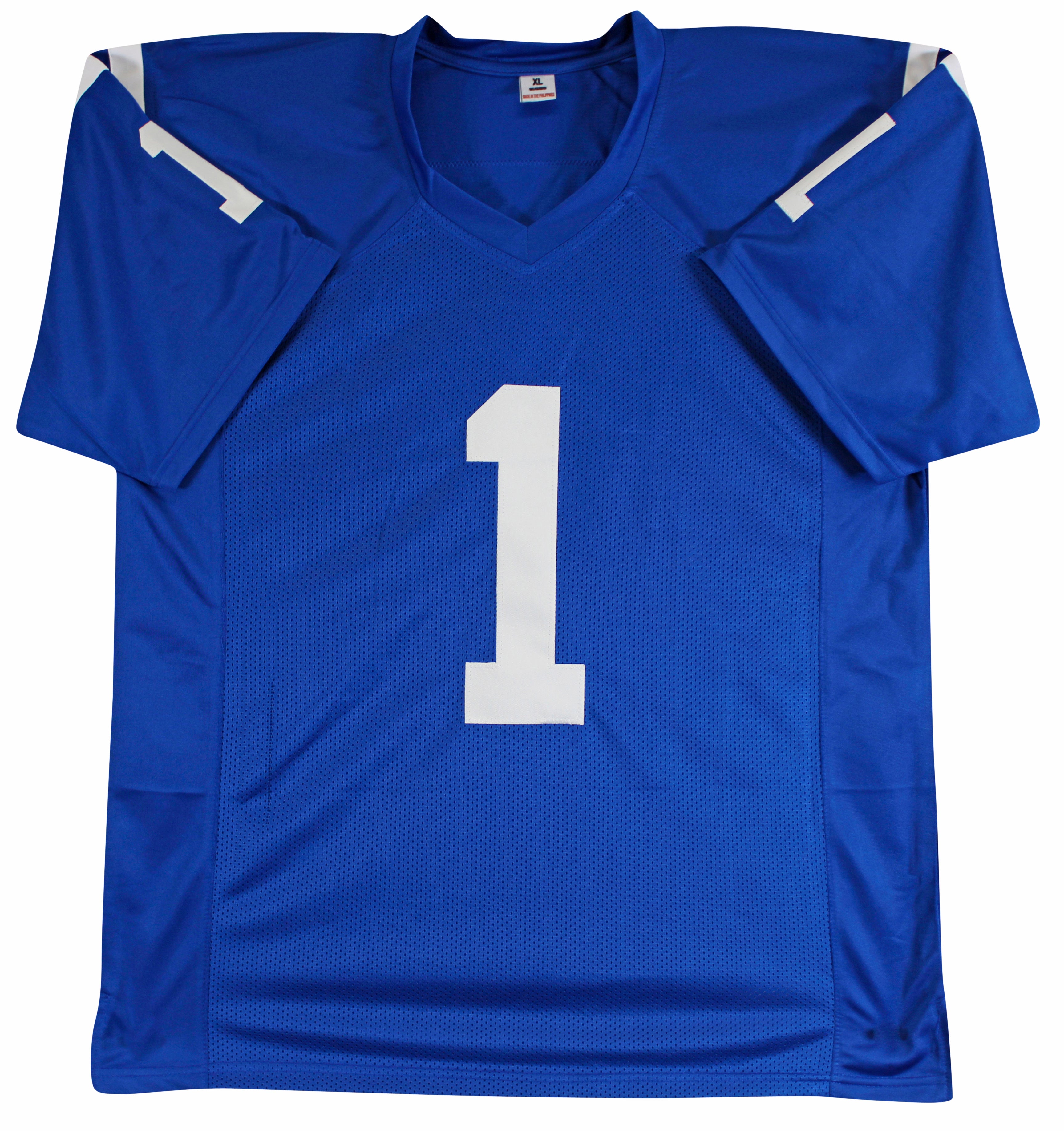 Ahmad "Sauce" Gardner Authentic Signed Blue Pro Style Jersey BAS Witnessed