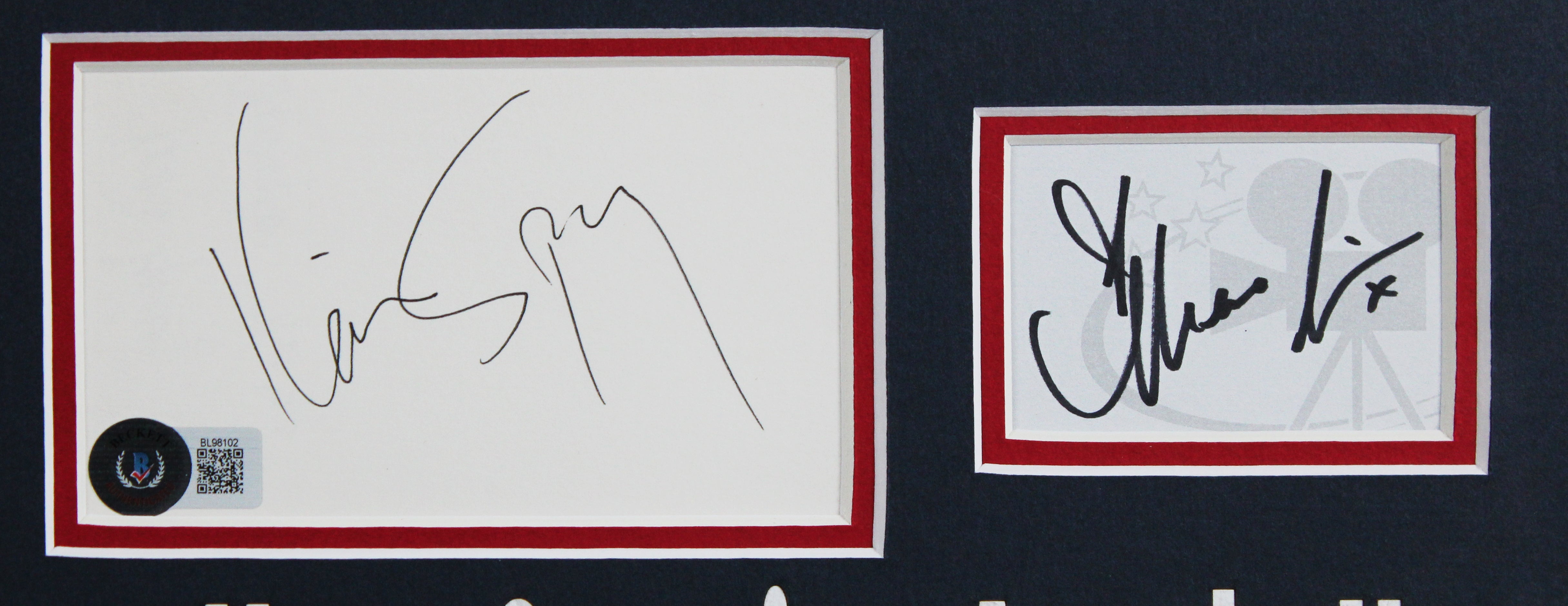 Kevin Spacey & Mena Suvari American Beauty Authentic Signed Framed Display BAS