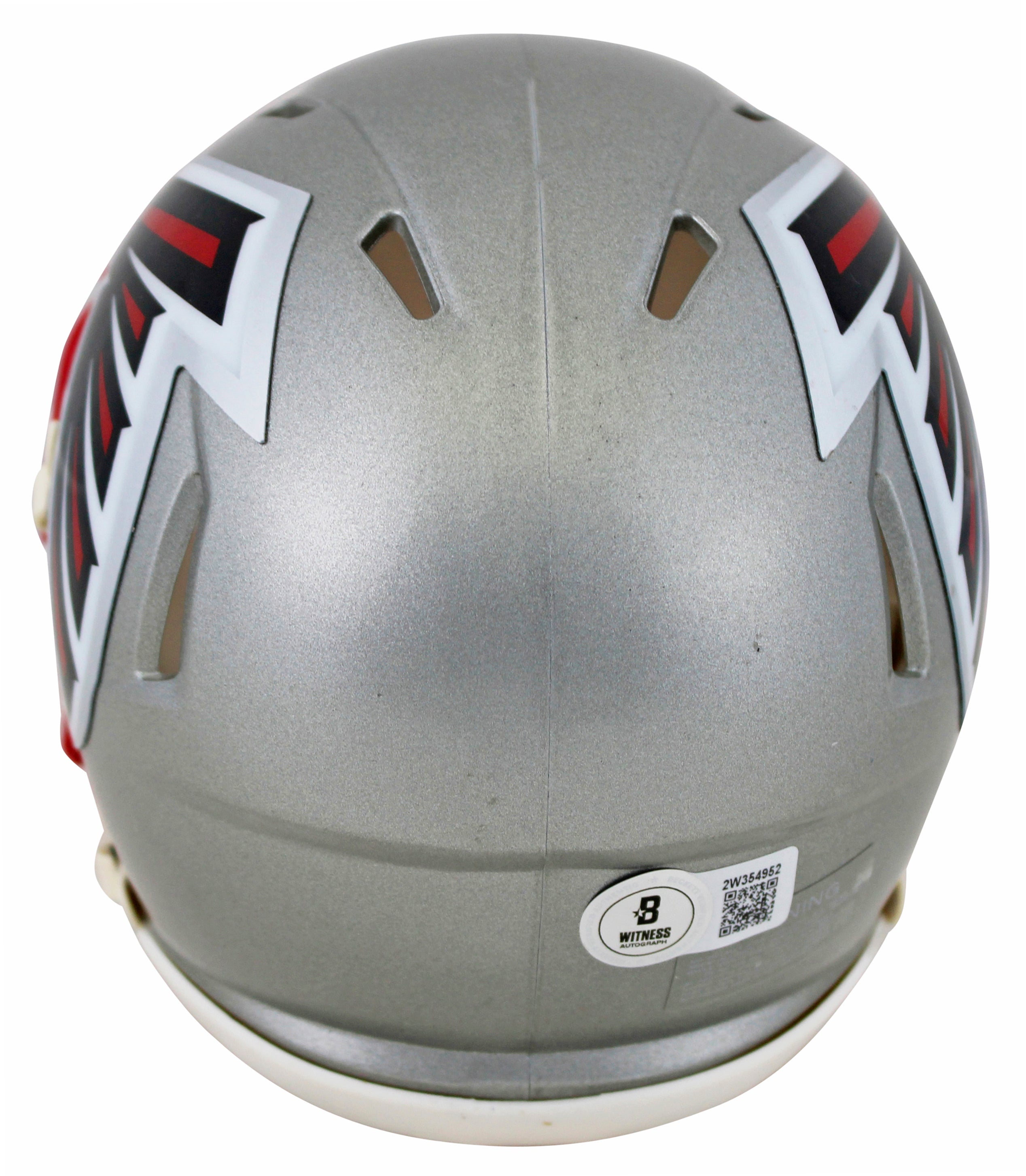 Falcons Grady Jarrett Signed Flash Speed Mini Helmet BAS Witnessed #2W354952