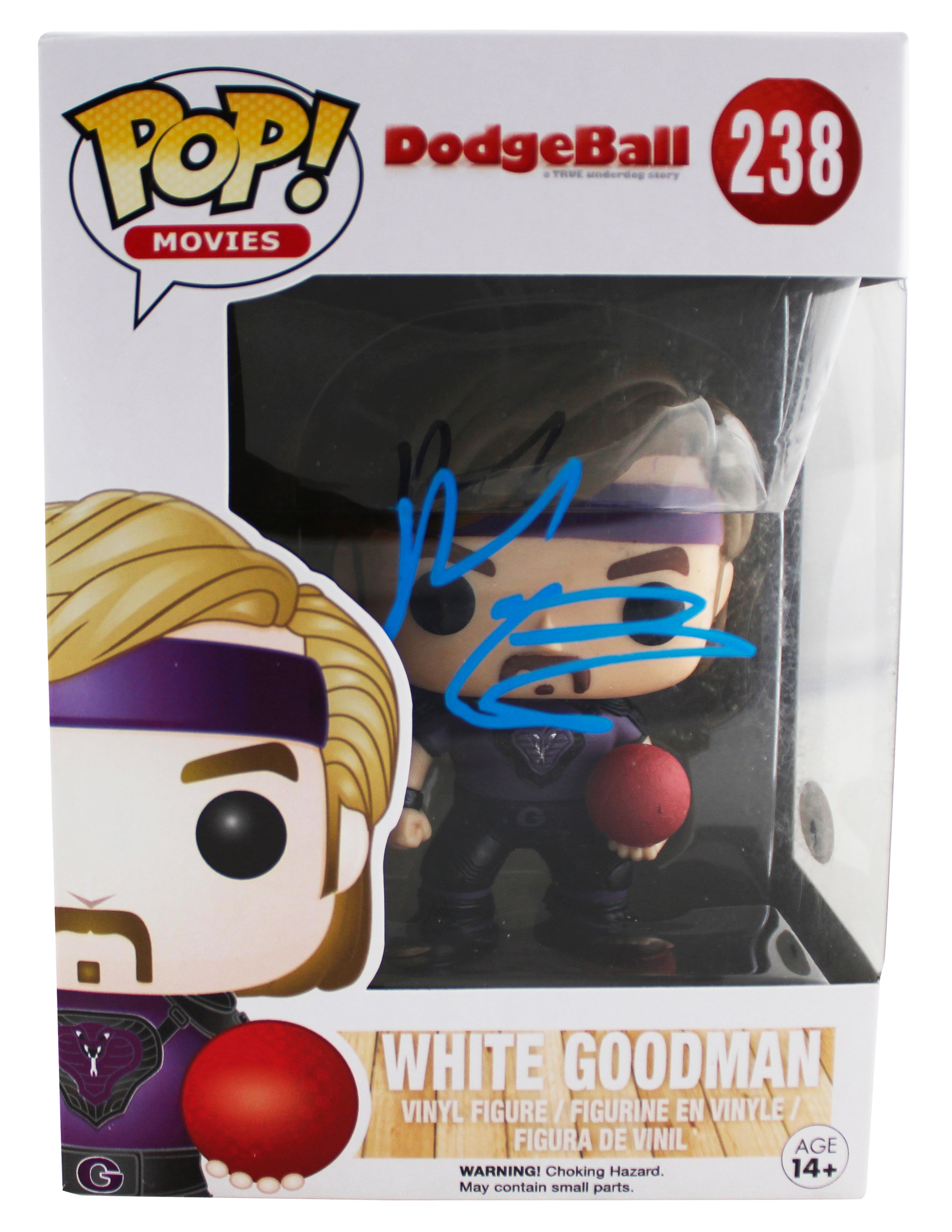 Ben Stiller Authentic Signed Dodgeball #238 Funko Pop Vinyl Figure JSA #AN49007
