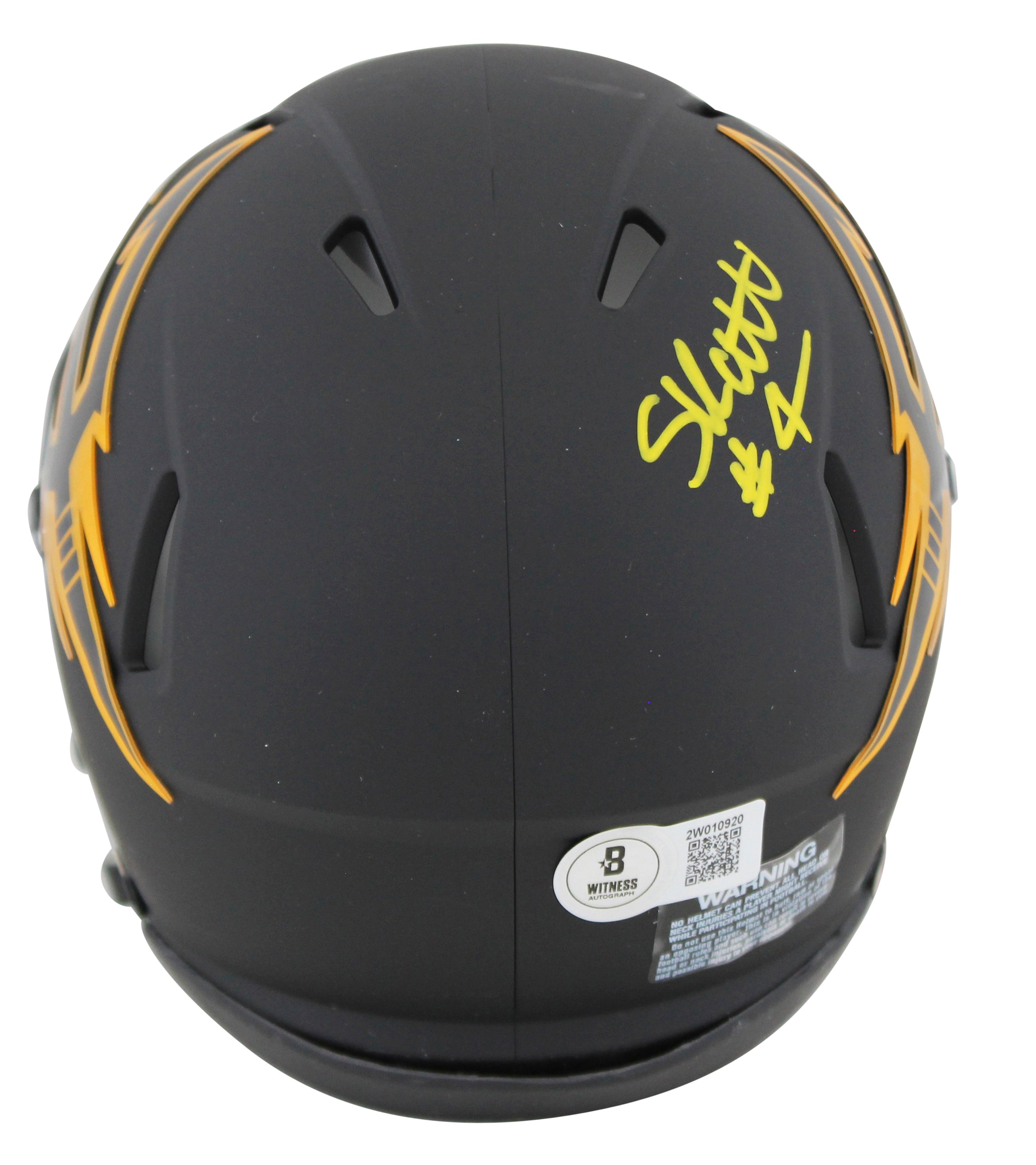 Arizona State Cameron Skattebo Signed Black Speed Mini Helmet W/ Case BAS Wit