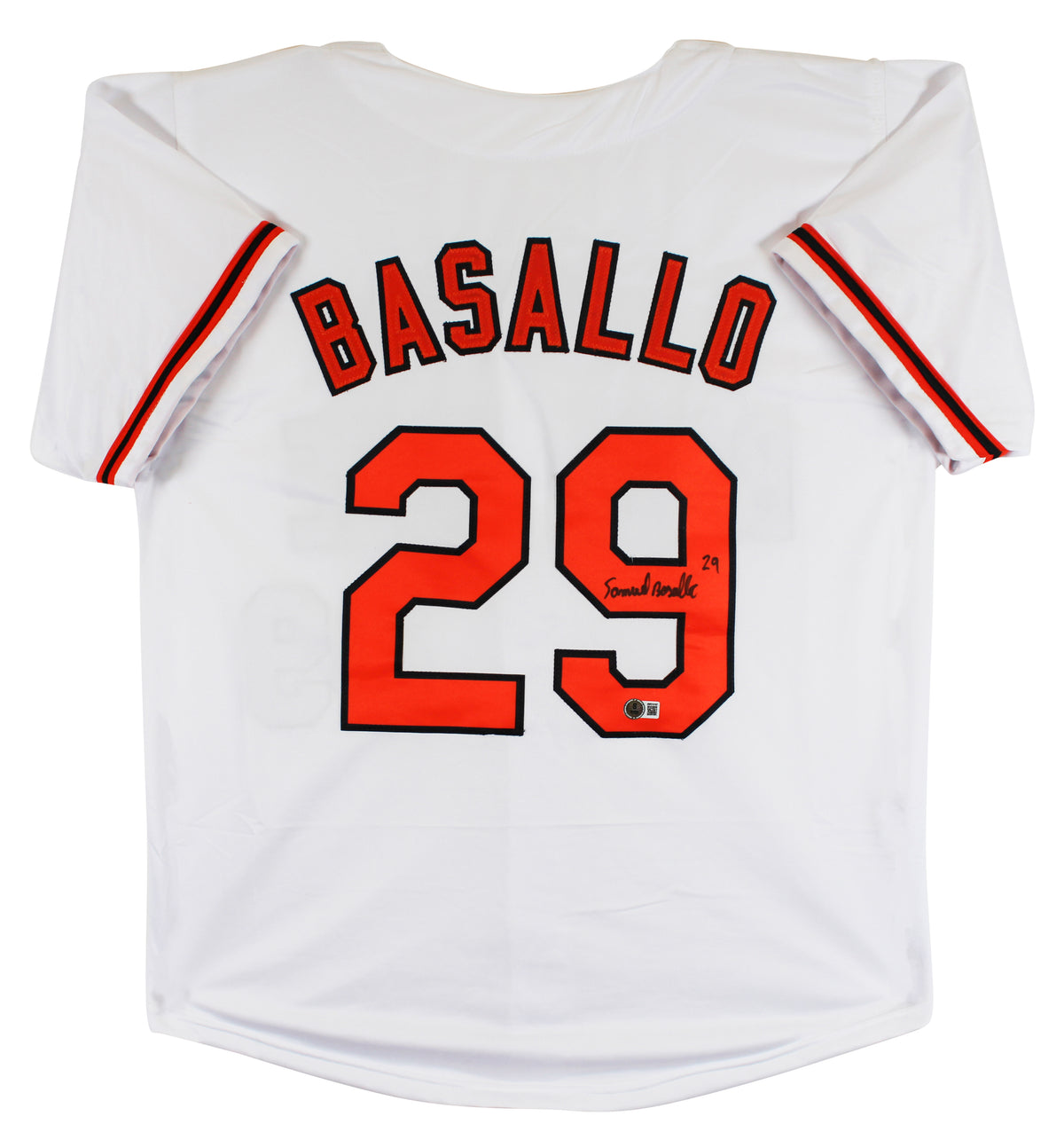 Samuel Basallo Authentic Full Name Signed White Pro Style Jersey BAS 2