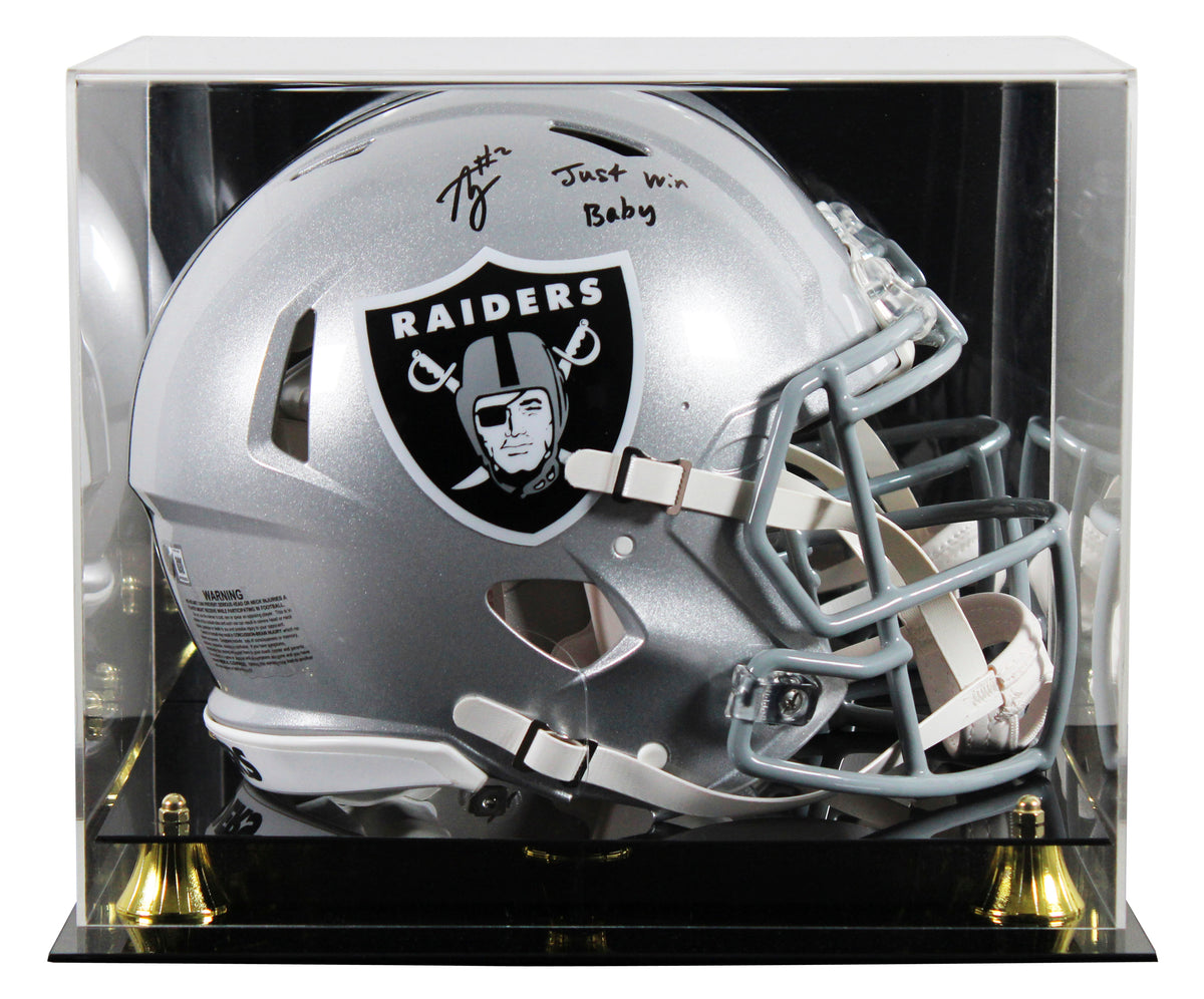 Raiders Ashton Jeanty "JWB" Signed F/S Speed Proline Helmet W/ Case BAS Witness