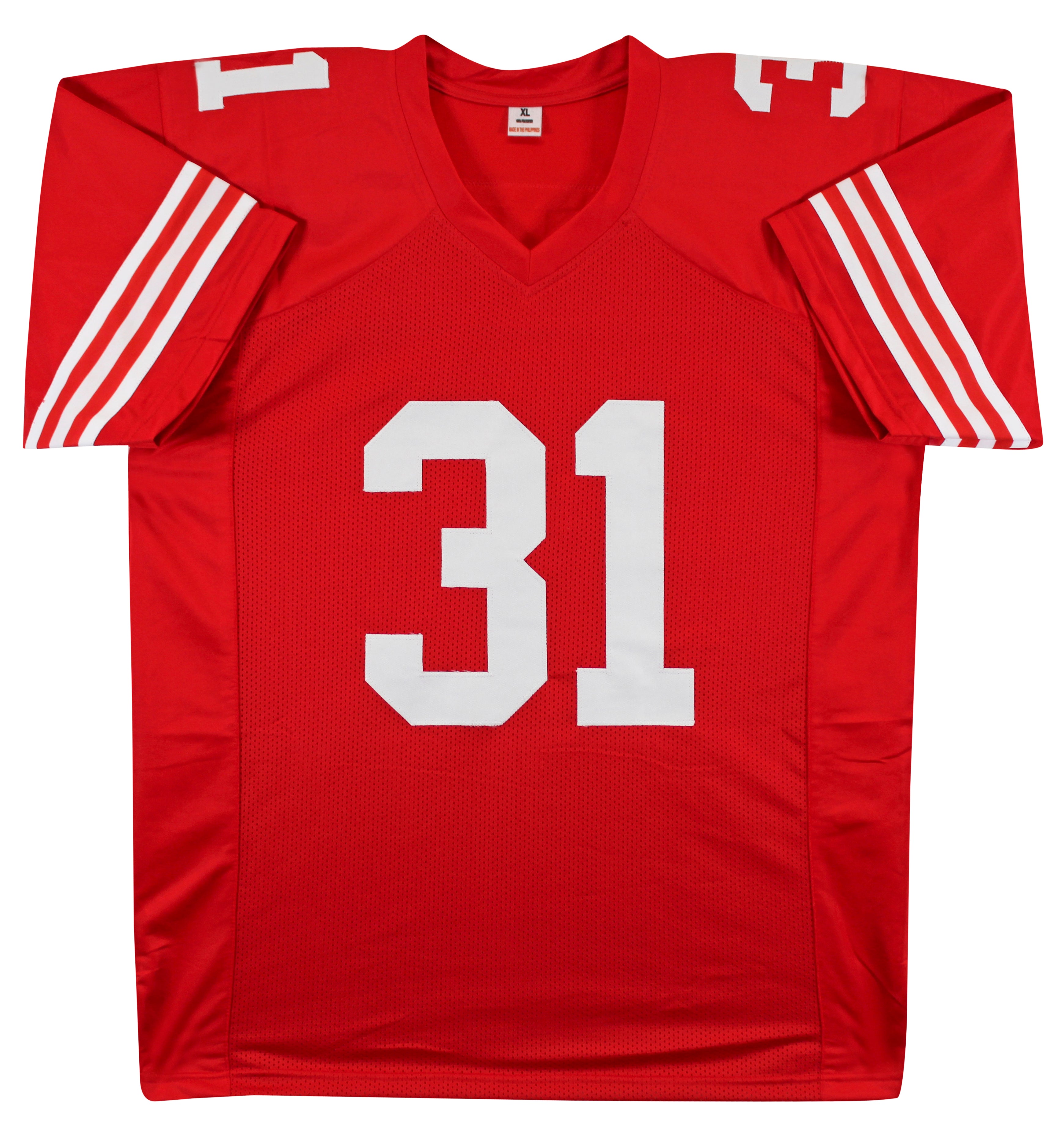 Isaac Guerendo Authentic Signed Red Pro Style Jersey BAS Witnessed