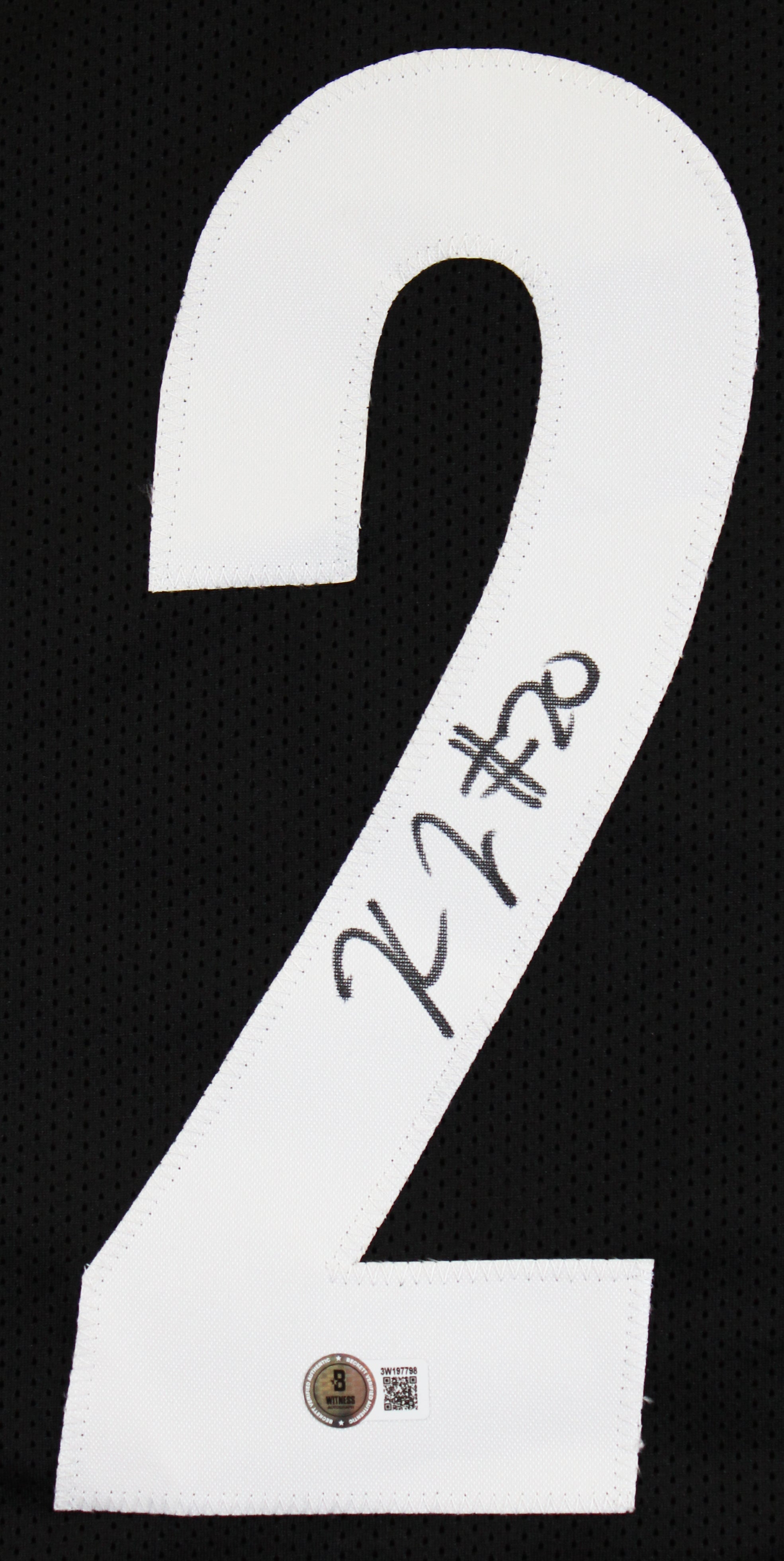 Kaleb Johnson Authentic Signed Black Pro Style Jersey Autographed BAS Witnessed