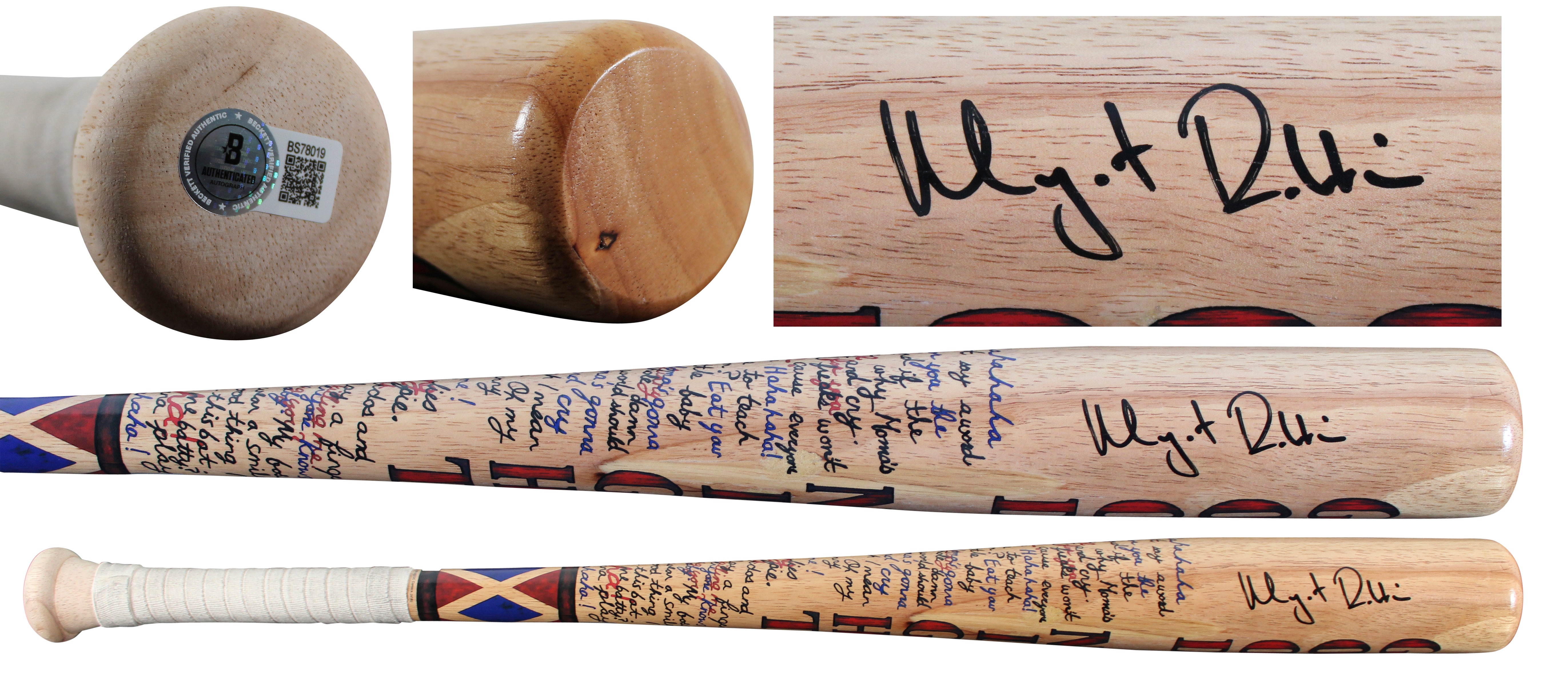 Margot Robbie Suicide Squad Signed Blonde Prop Replica Baseball Bat BAS #BS78019